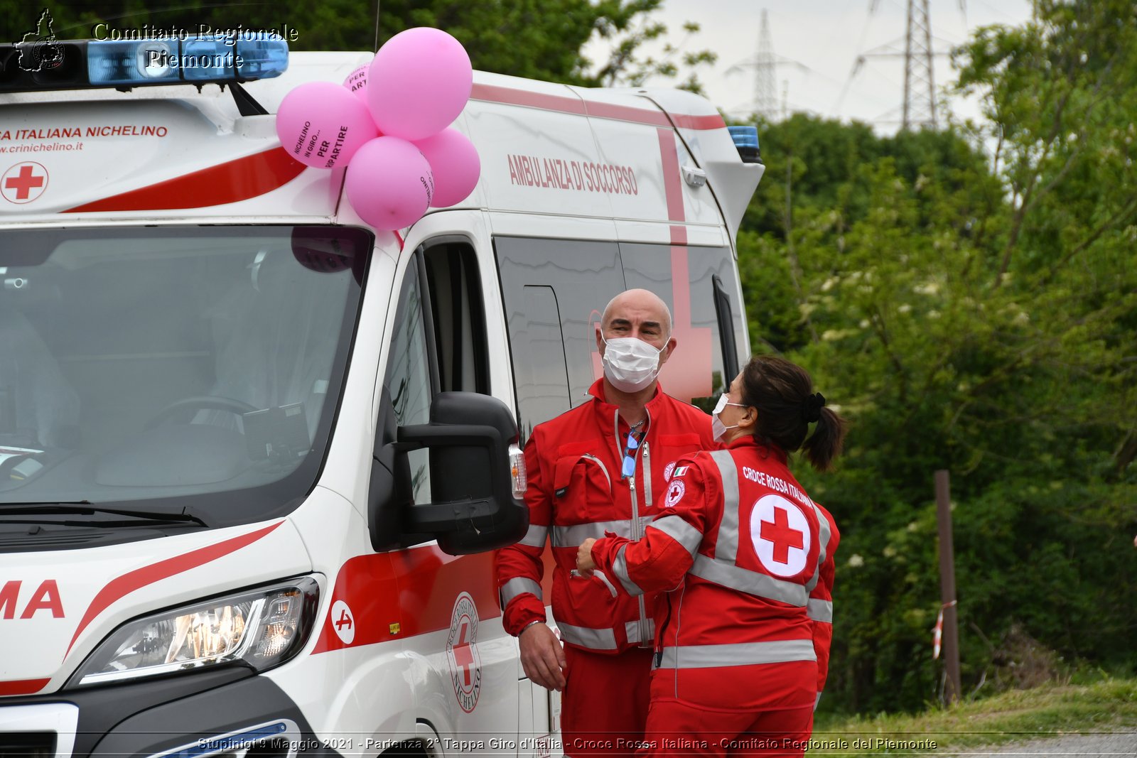 Stupinigi 9 Maggio 2021 - Partenza 2° Tappa Giro d'Italia - Croce Rossa Italiana - Comitato Regionale del Piemonte