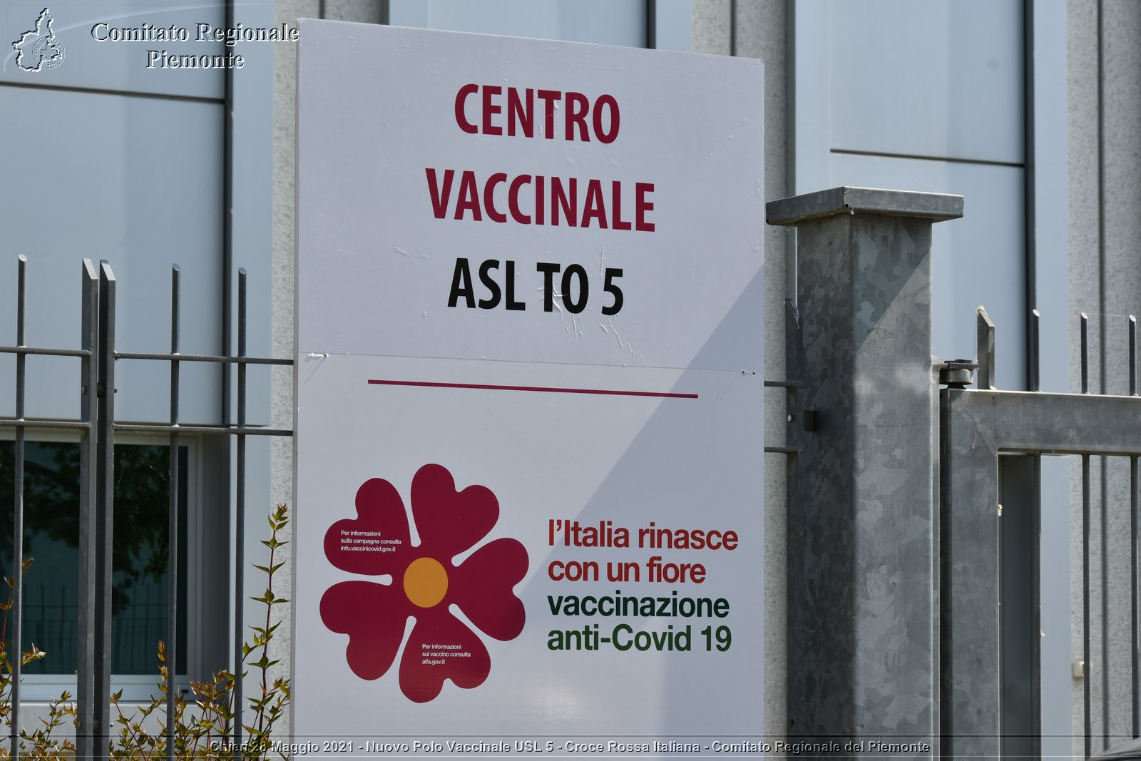 Chieri 28 Maggio 2021 - Nuovo Polo Vaccinale USL 5 - Croce Rossa Italiana - Comitato Regionale del Piemonte