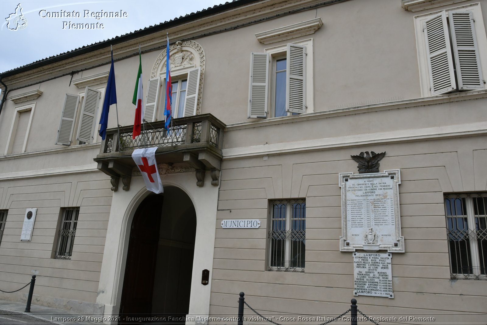 Lamporo 29 Maggio 2021 - Inaugurazione Panchina "Insieme contro la violenza" - Croce Rossa Italiana - Comitato Regionale del Piemonte