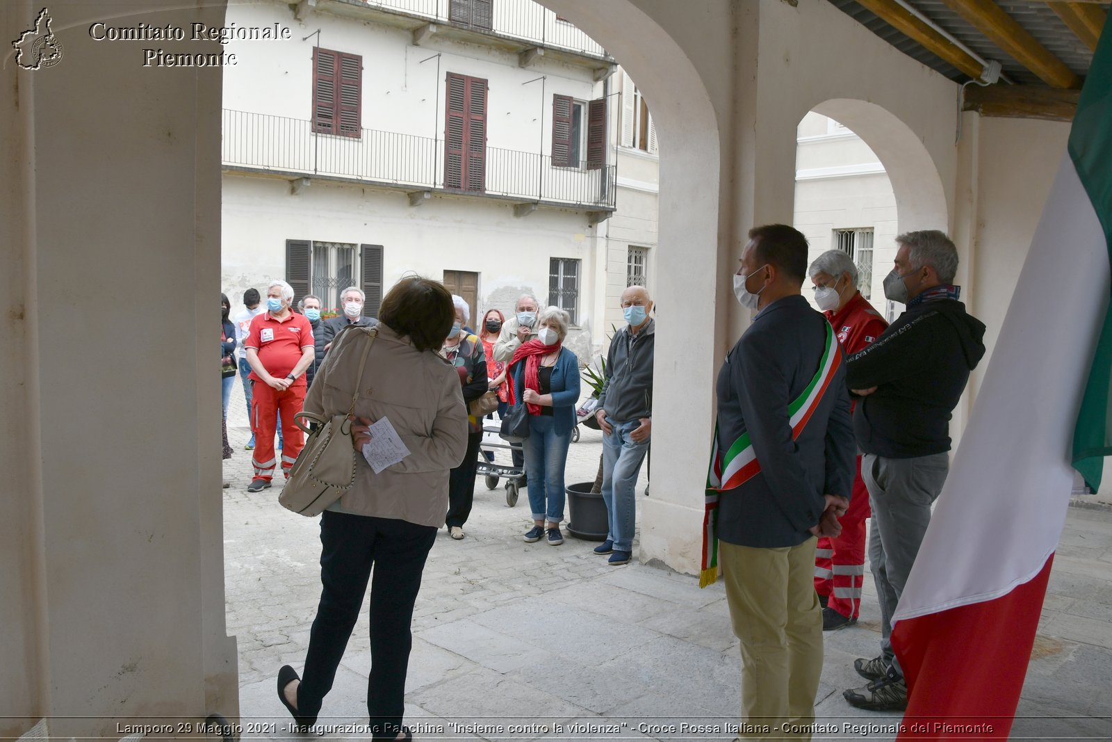 Lamporo 29 Maggio 2021 - Inaugurazione Panchina "Insieme contro la violenza" - Croce Rossa Italiana - Comitato Regionale del Piemonte