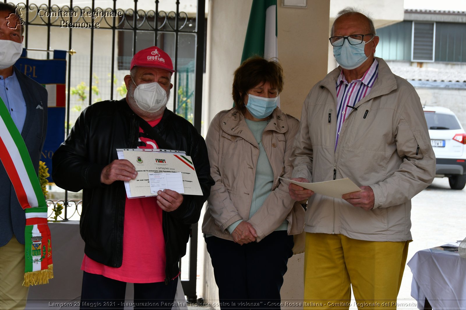 Lamporo 29 Maggio 2021 - Inaugurazione Panchina "Insieme contro la violenza" - Croce Rossa Italiana - Comitato Regionale del Piemonte