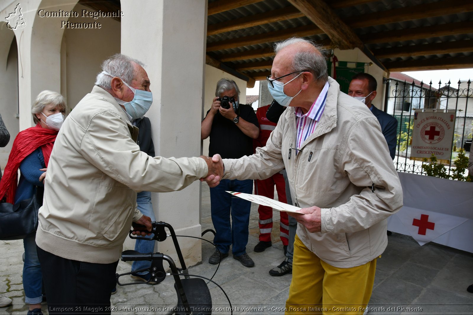 Lamporo 29 Maggio 2021 - Inaugurazione Panchina "Insieme contro la violenza" - Croce Rossa Italiana - Comitato Regionale del Piemonte