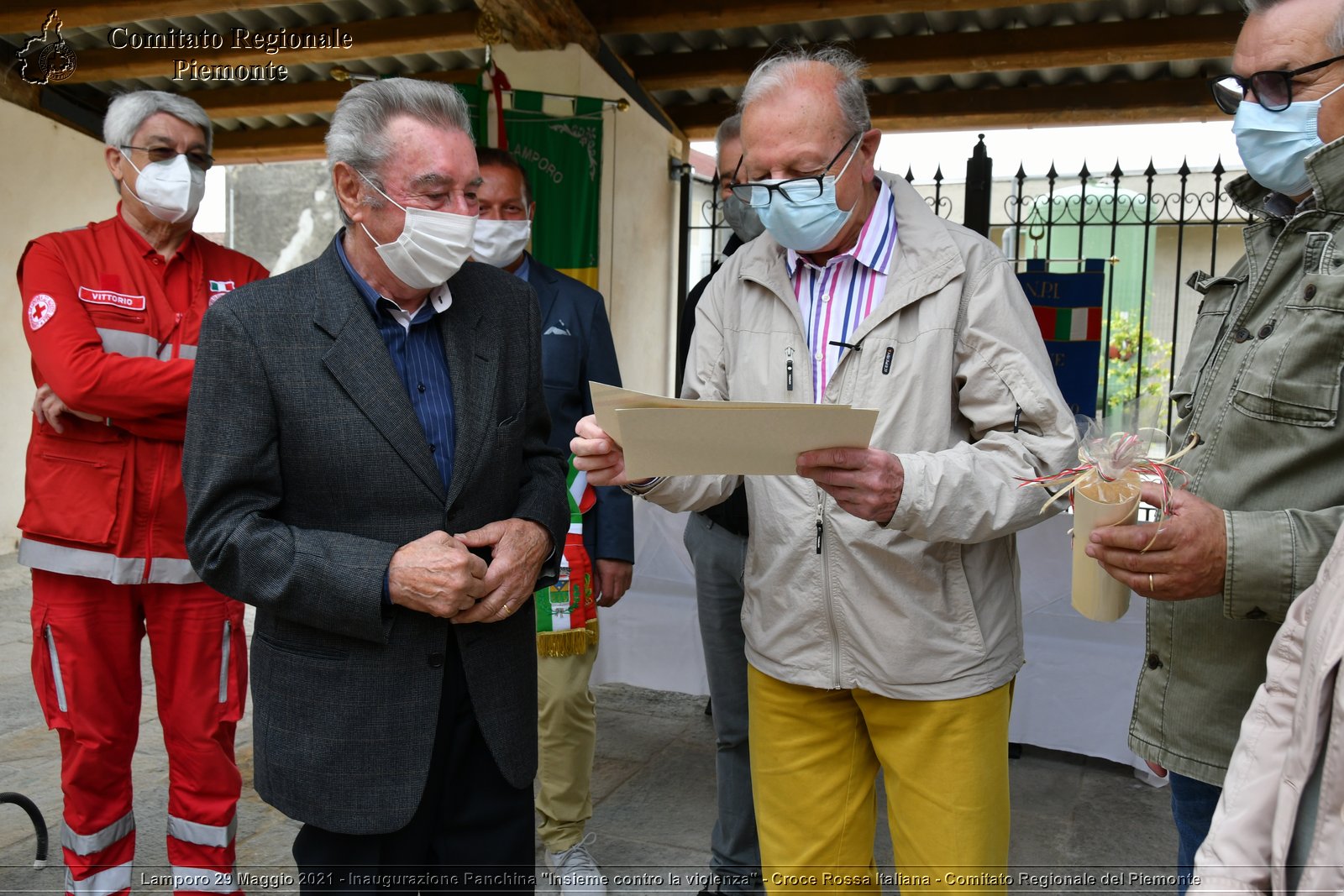 Lamporo 29 Maggio 2021 - Inaugurazione Panchina "Insieme contro la violenza" - Croce Rossa Italiana - Comitato Regionale del Piemonte