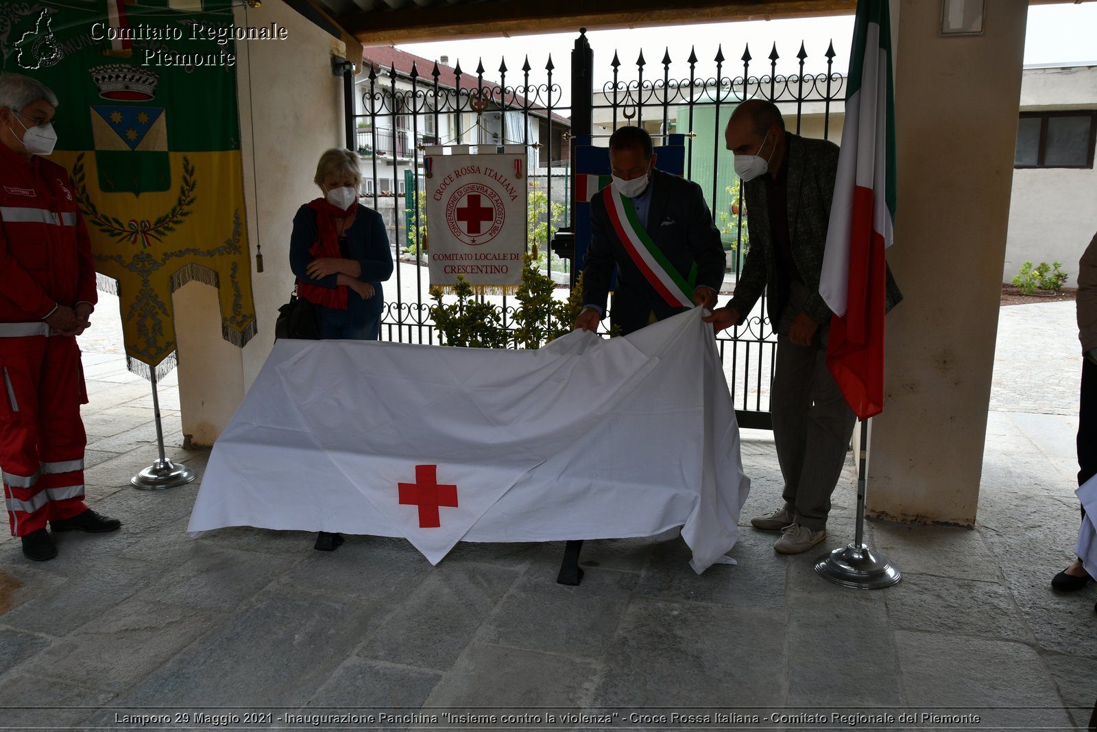 Lamporo 29 Maggio 2021 - Inaugurazione Panchina "Insieme contro la violenza" - Croce Rossa Italiana - Comitato Regionale del Piemonte