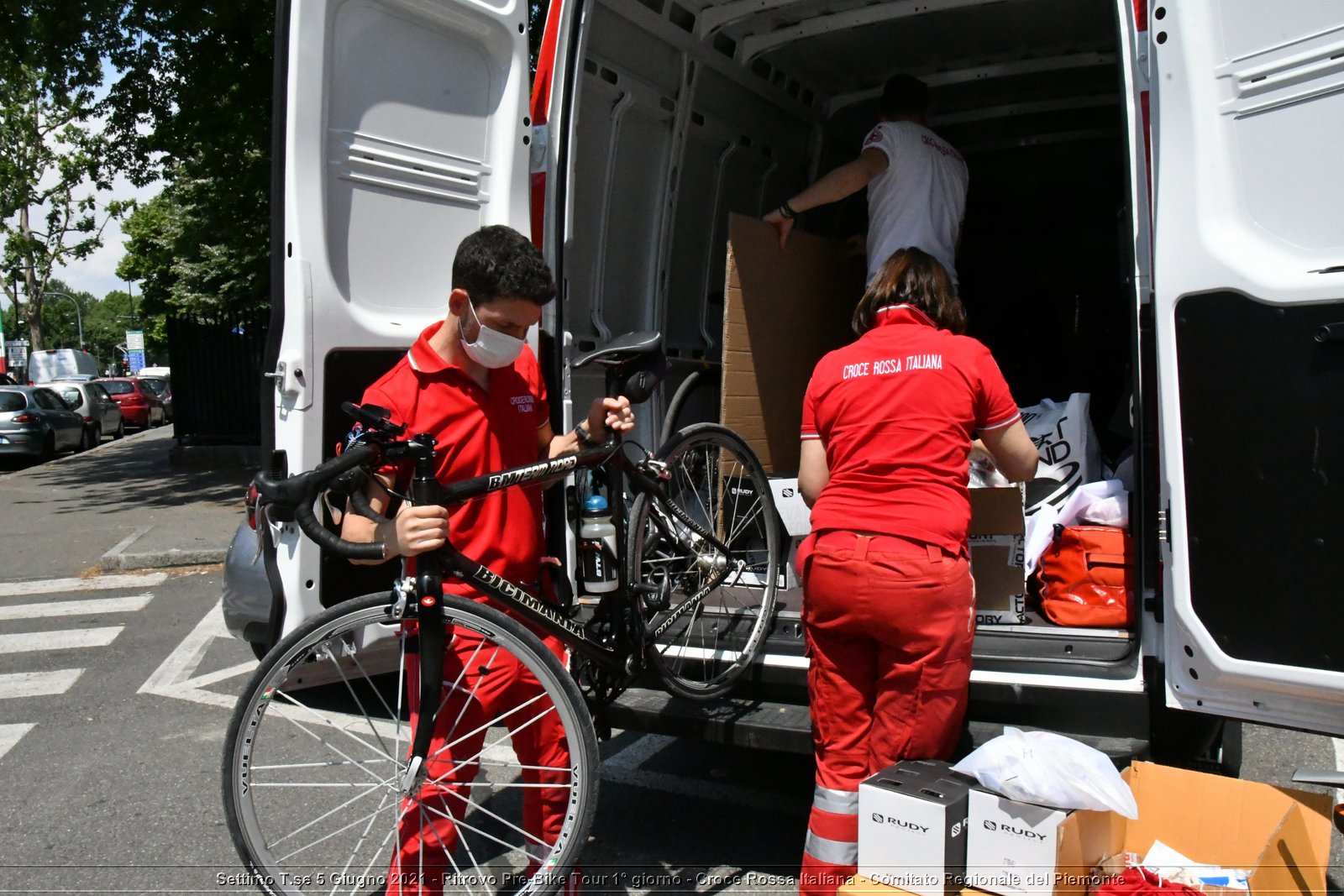 Settimo T.se 5 Giugno 2021 - Ritrovo Pre-Bike Tour 1° giorno - Croce Rossa Italiana - Comitato Regionale del Piemonte