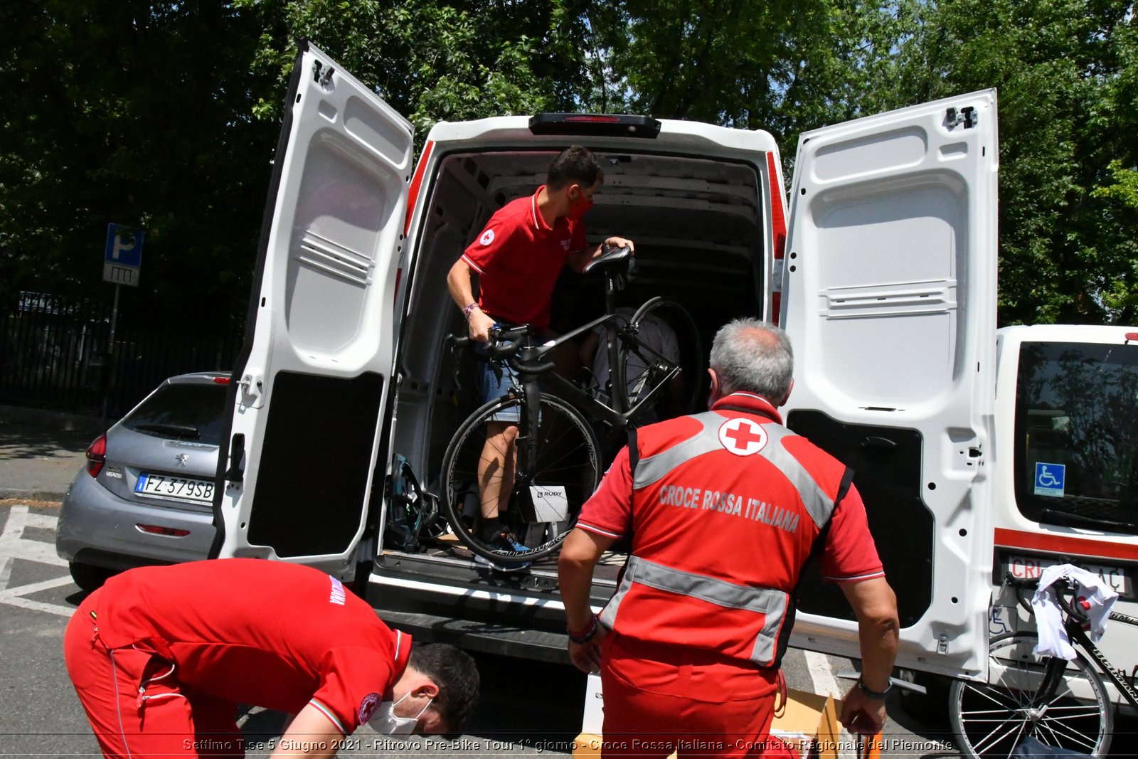 Settimo T.se 5 Giugno 2021 - Ritrovo Pre-Bike Tour 1° giorno - Croce Rossa Italiana - Comitato Regionale del Piemonte