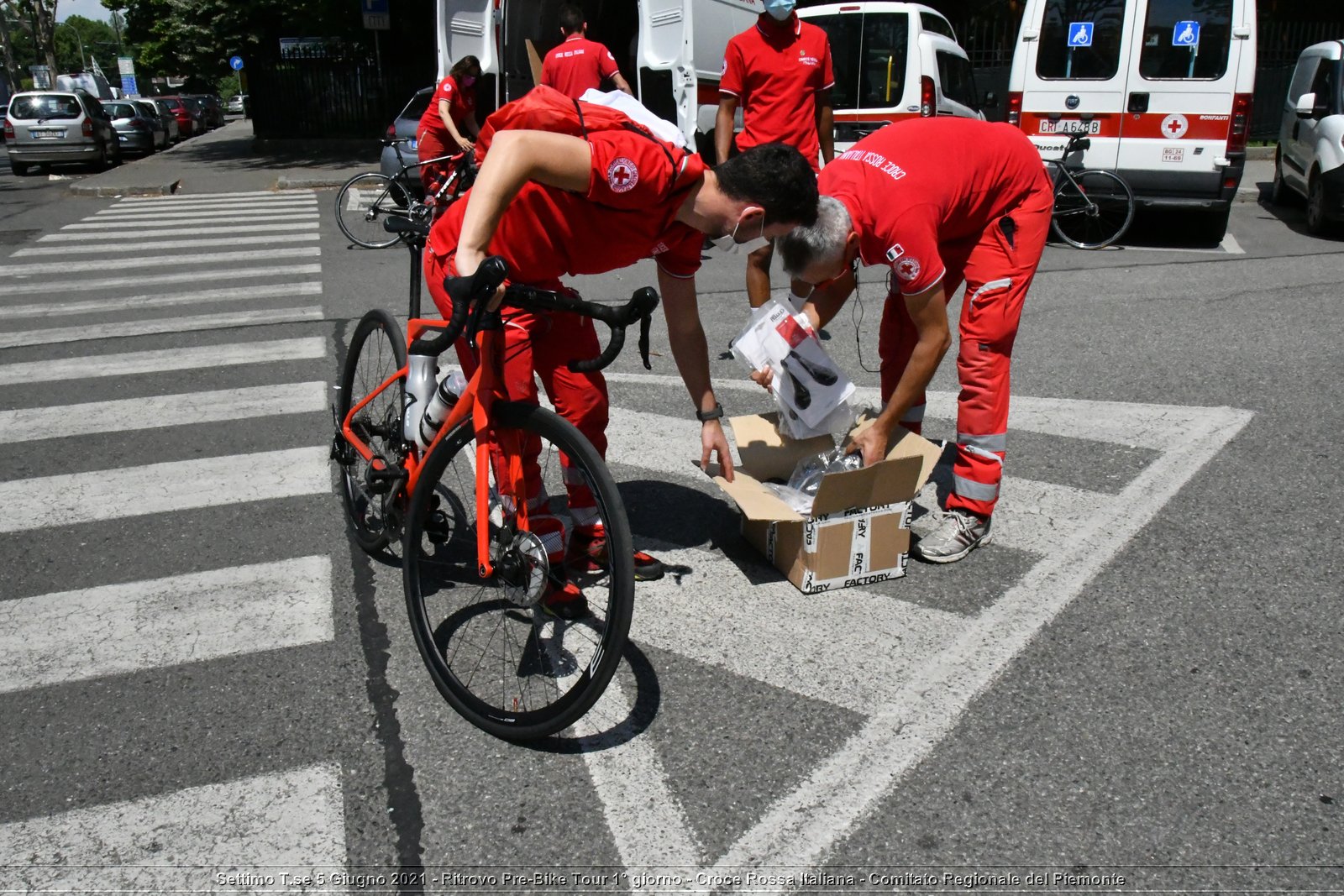 Settimo T.se 5 Giugno 2021 - Ritrovo Pre-Bike Tour 1° giorno - Croce Rossa Italiana - Comitato Regionale del Piemonte