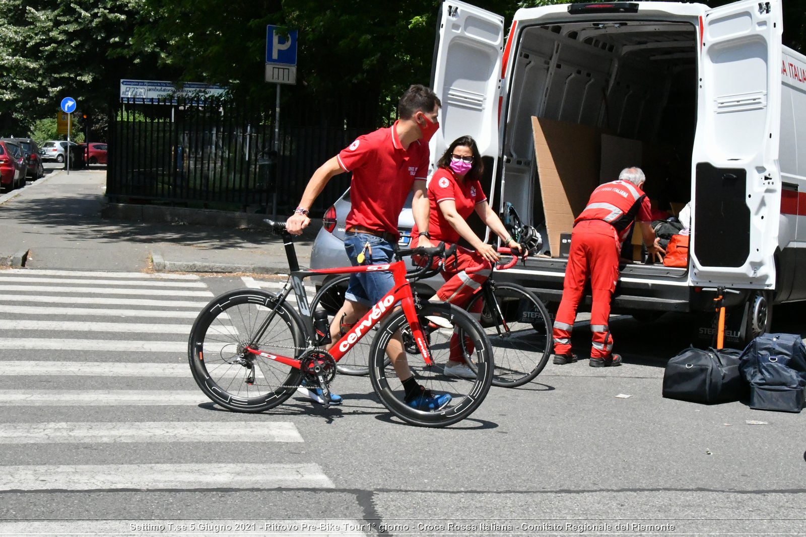 Settimo T.se 5 Giugno 2021 - Ritrovo Pre-Bike Tour 1° giorno - Croce Rossa Italiana - Comitato Regionale del Piemonte