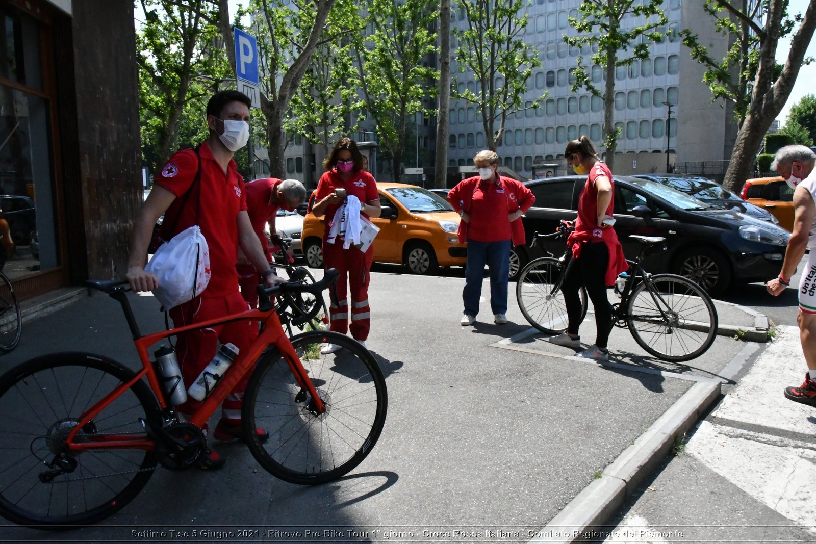 Settimo T.se 5 Giugno 2021 - Ritrovo Pre-Bike Tour 1° giorno - Croce Rossa Italiana - Comitato Regionale del Piemonte