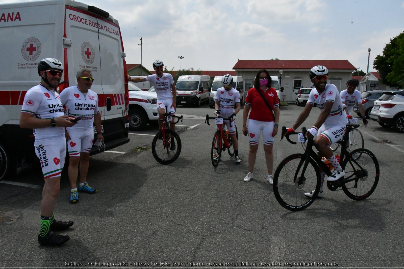 Settimo T.se 5 Giugno 2021 - Ritrovo Pre-Bike Tour 1° giorno - Croce Rossa Italiana - Comitato Regionale del Piemonte