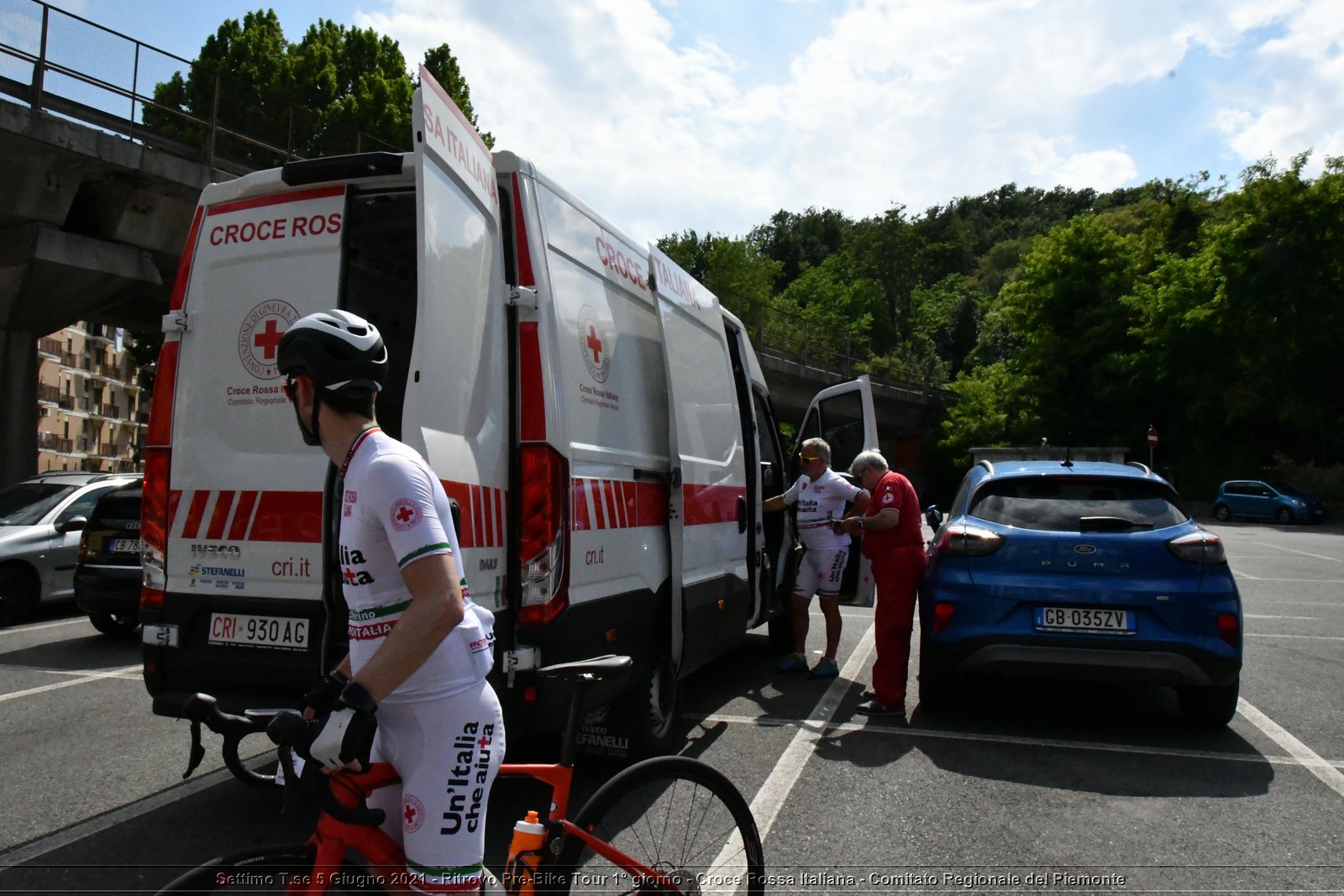 Settimo T.se 5 Giugno 2021 - Ritrovo Pre-Bike Tour 1° giorno - Croce Rossa Italiana - Comitato Regionale del Piemonte