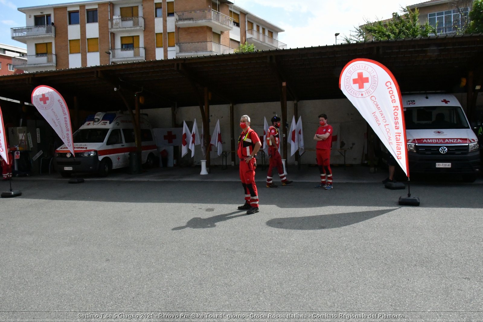 Settimo T.se 5 Giugno 2021 - Ritrovo Pre-Bike Tour 1° giorno - Croce Rossa Italiana - Comitato Regionale del Piemonte