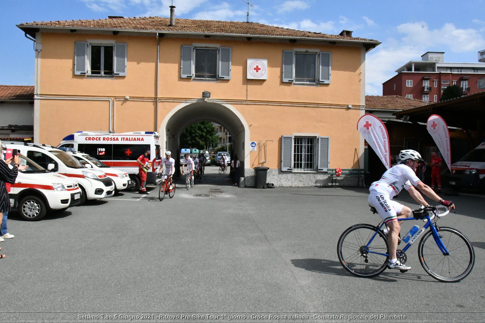 Settimo T.se 5 Giugno 2021 - Ritrovo Pre-Bike Tour 1° giorno - Croce Rossa Italiana - Comitato Regionale del Piemonte