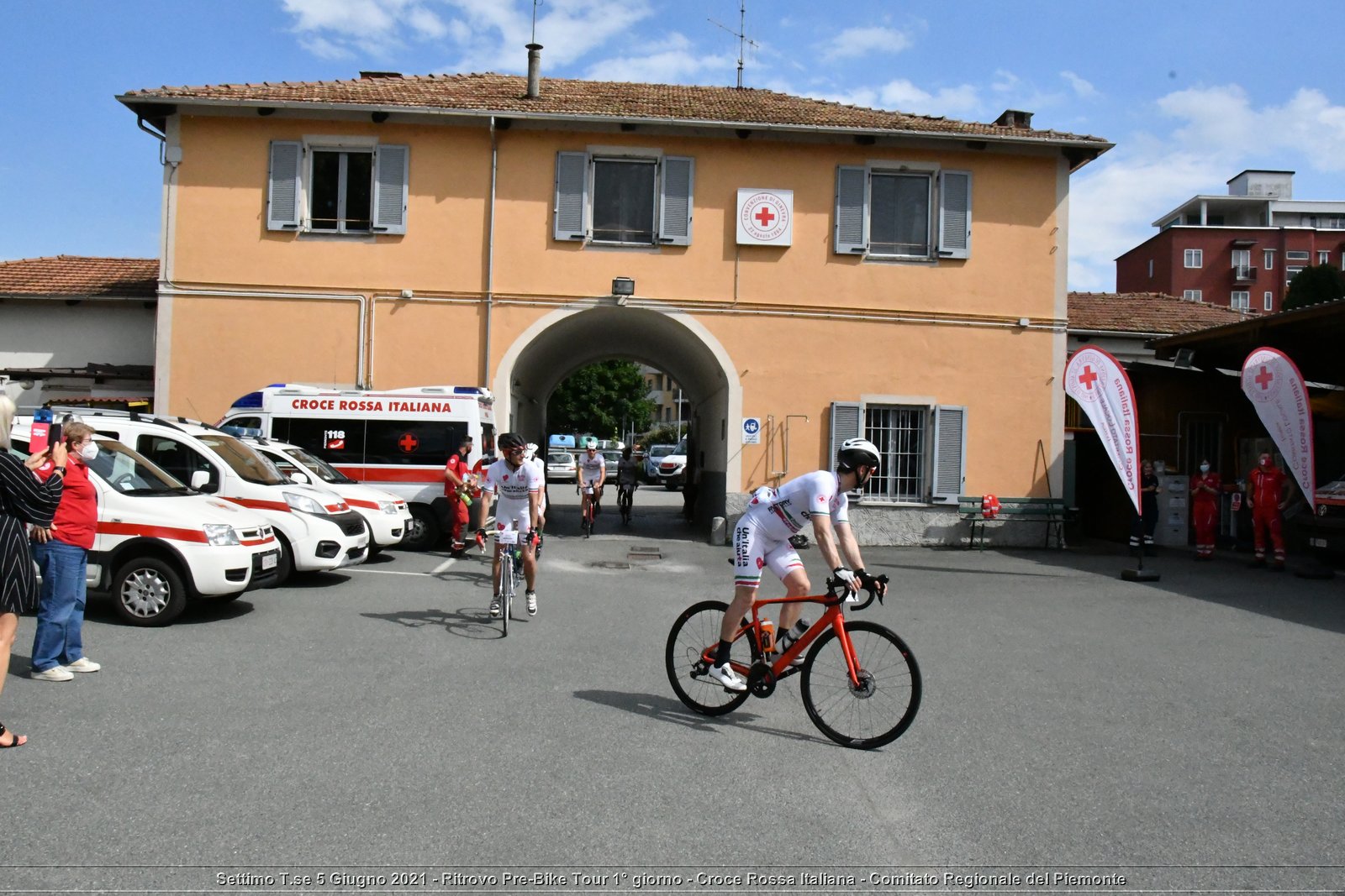 Settimo T.se 5 Giugno 2021 - Ritrovo Pre-Bike Tour 1° giorno - Croce Rossa Italiana - Comitato Regionale del Piemonte