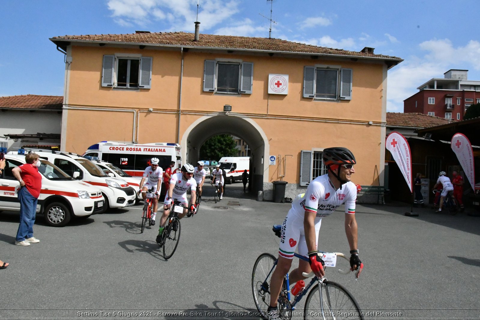 Settimo T.se 5 Giugno 2021 - Ritrovo Pre-Bike Tour 1° giorno - Croce Rossa Italiana - Comitato Regionale del Piemonte