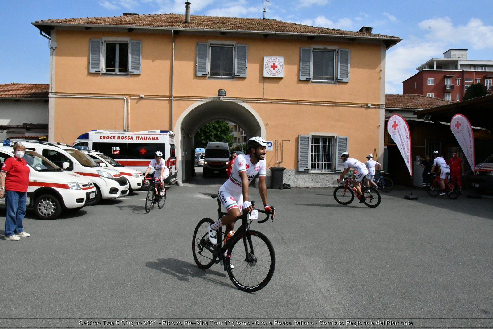 Settimo T.se 5 Giugno 2021 - Ritrovo Pre-Bike Tour 1° giorno - Croce Rossa Italiana - Comitato Regionale del Piemonte