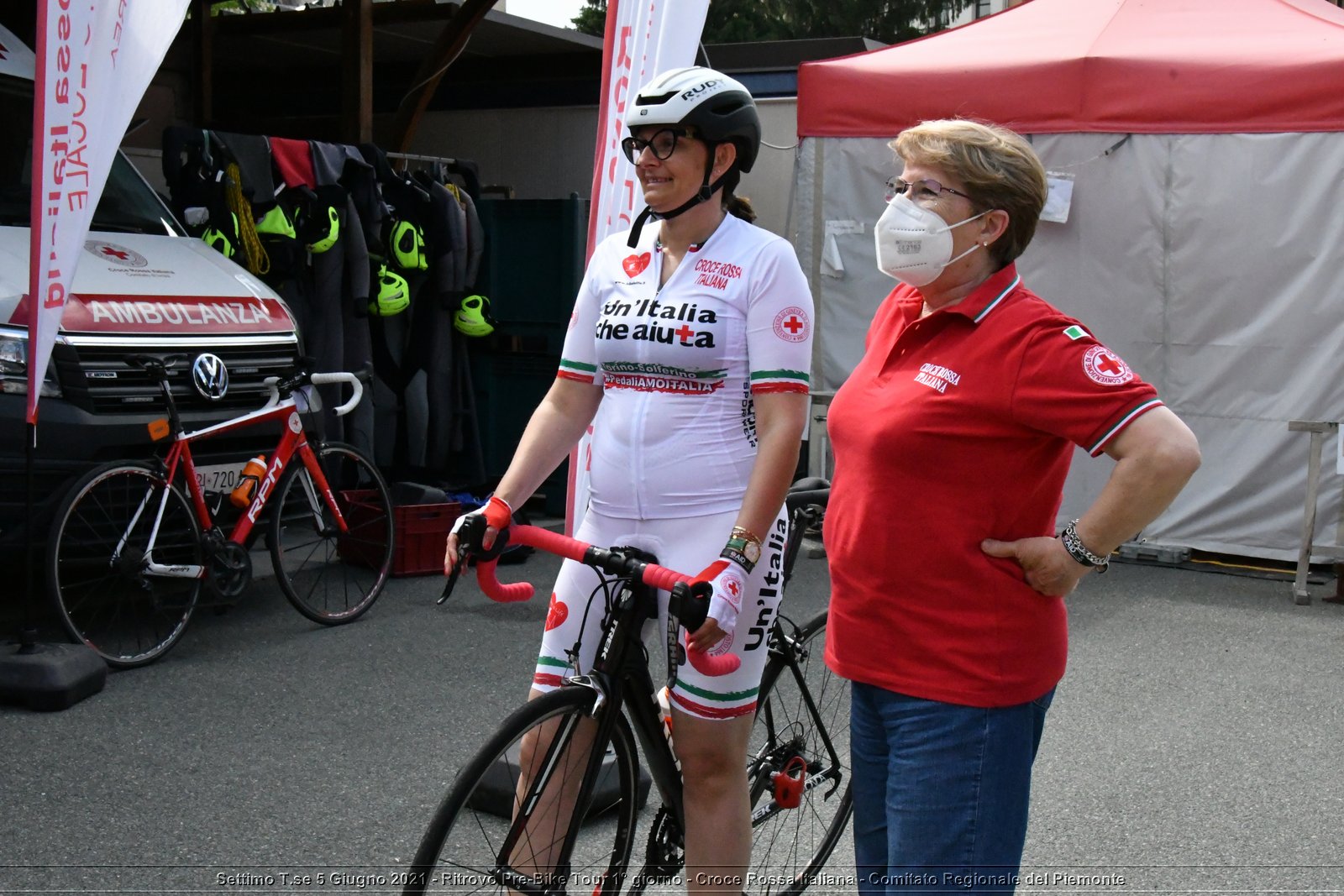 Settimo T.se 5 Giugno 2021 - Ritrovo Pre-Bike Tour 1° giorno - Croce Rossa Italiana - Comitato Regionale del Piemonte