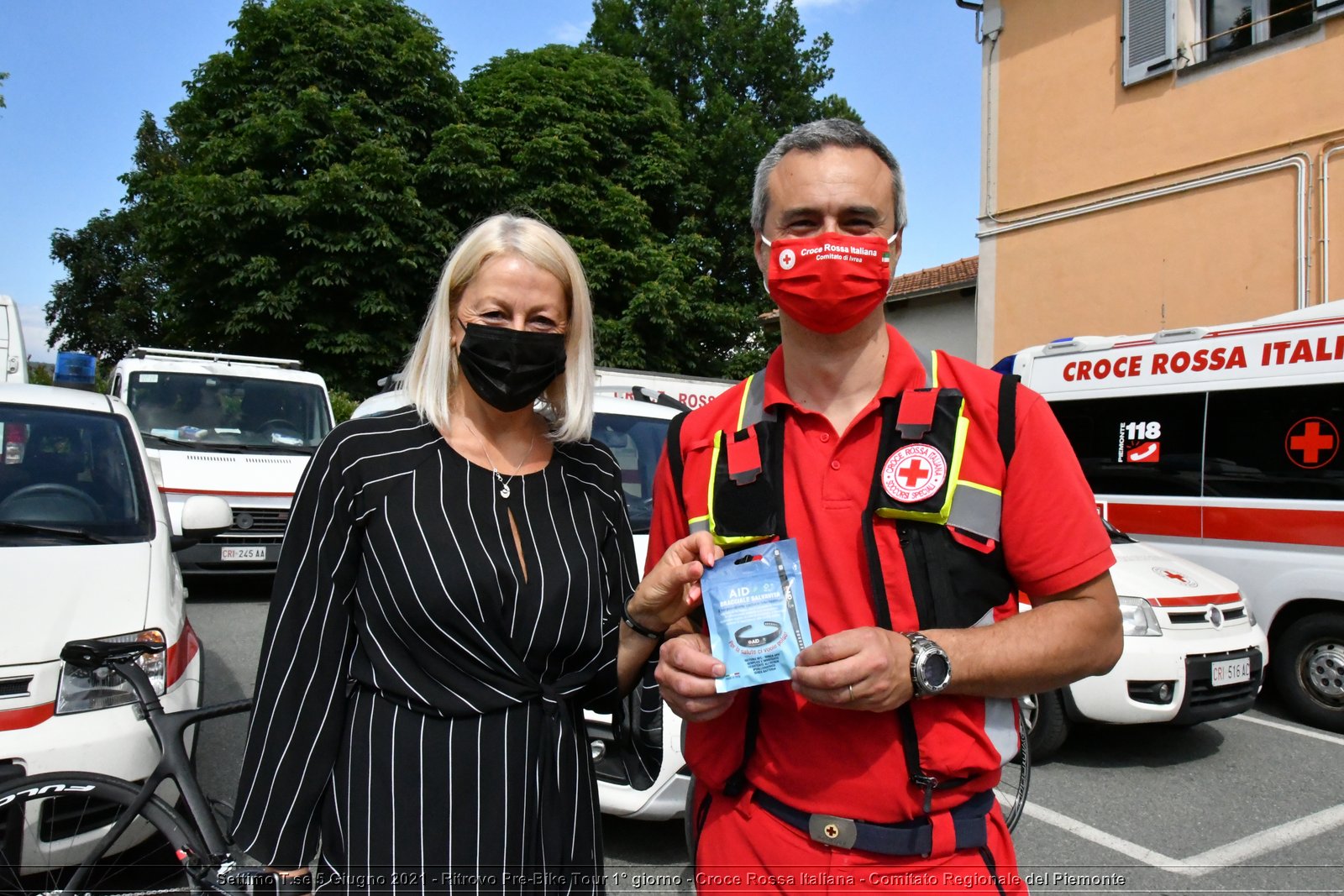 Settimo T.se 5 Giugno 2021 - Ritrovo Pre-Bike Tour 1° giorno - Croce Rossa Italiana - Comitato Regionale del Piemonte