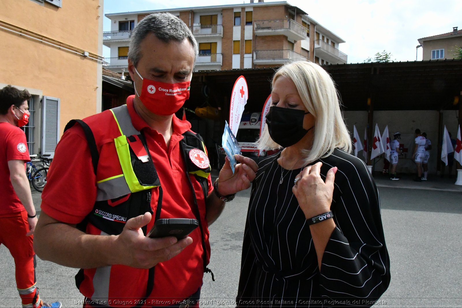 Settimo T.se 5 Giugno 2021 - Ritrovo Pre-Bike Tour 1° giorno - Croce Rossa Italiana - Comitato Regionale del Piemonte