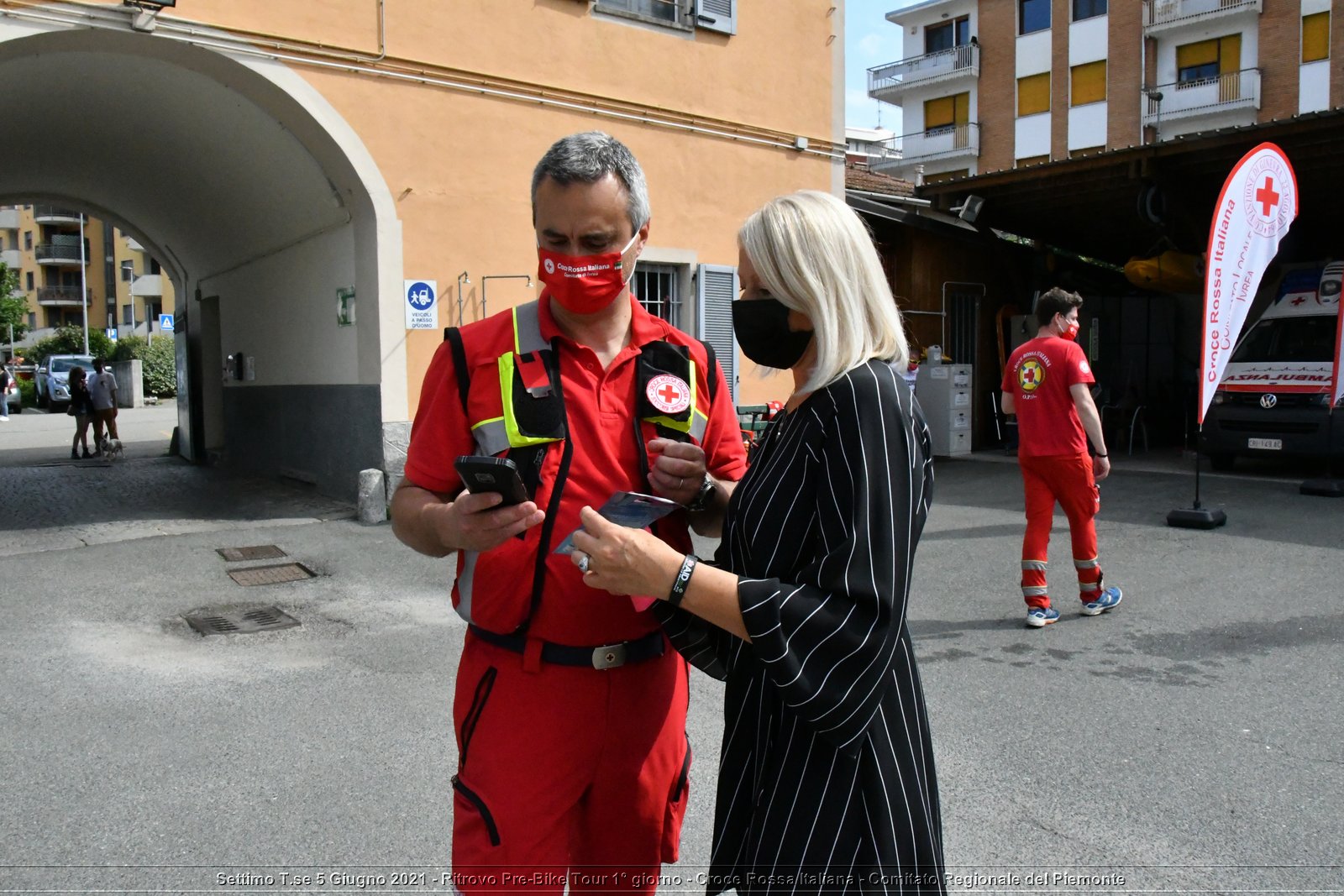 Settimo T.se 5 Giugno 2021 - Ritrovo Pre-Bike Tour 1° giorno - Croce Rossa Italiana - Comitato Regionale del Piemonte