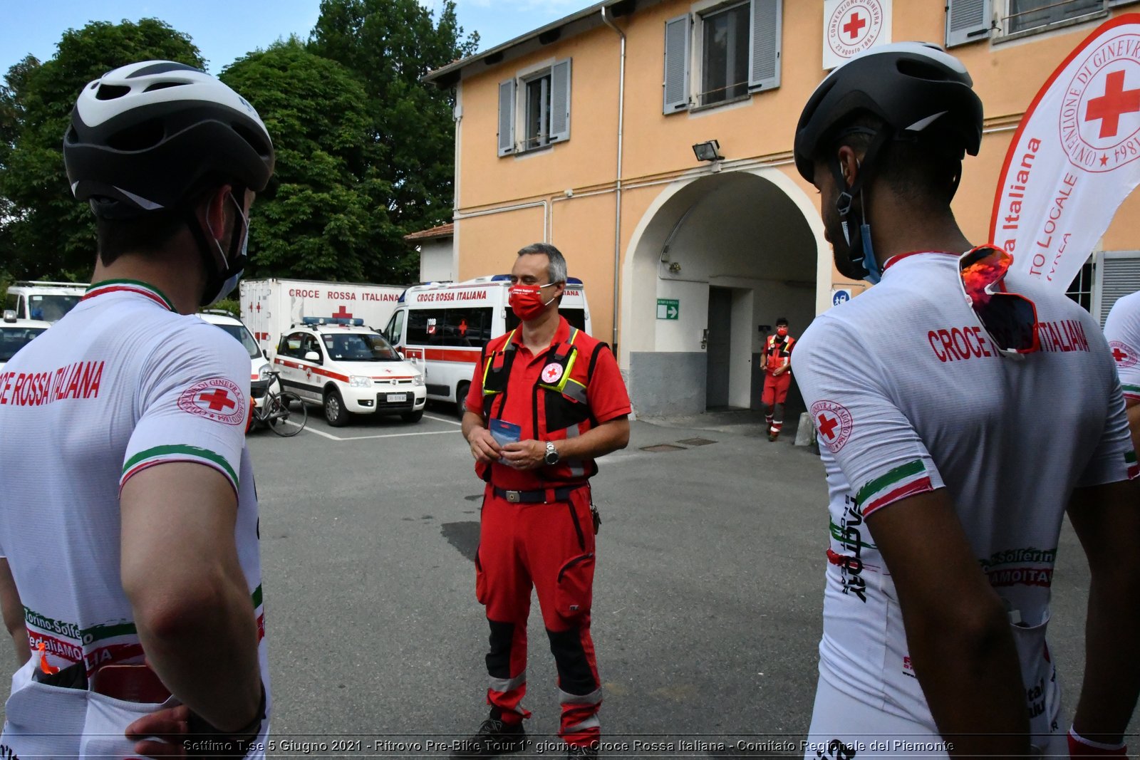 Settimo T.se 5 Giugno 2021 - Ritrovo Pre-Bike Tour 1° giorno - Croce Rossa Italiana - Comitato Regionale del Piemonte