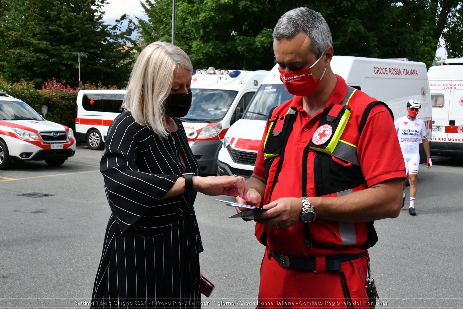 Settimo T.se 5 Giugno 2021 - Ritrovo Pre-Bike Tour 1° giorno - Croce Rossa Italiana - Comitato Regionale del Piemonte