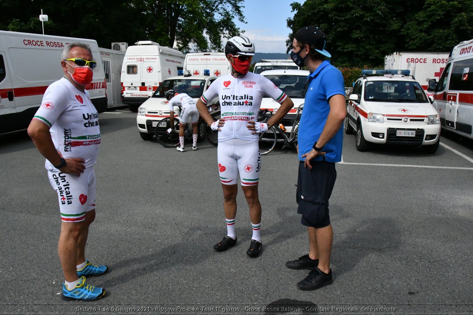 Settimo T.se 5 Giugno 2021 - Ritrovo Pre-Bike Tour 1° giorno - Croce Rossa Italiana - Comitato Regionale del Piemonte