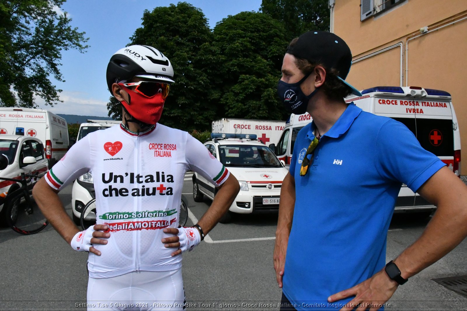 Settimo T.se 5 Giugno 2021 - Ritrovo Pre-Bike Tour 1° giorno - Croce Rossa Italiana - Comitato Regionale del Piemonte