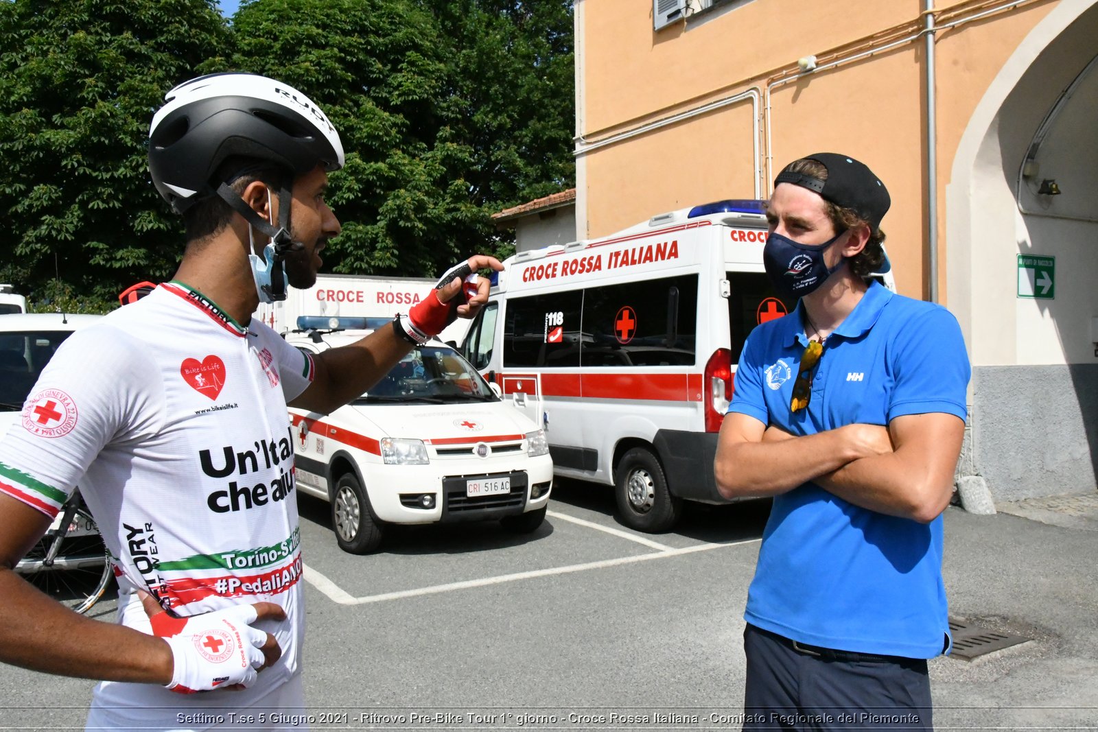 Settimo T.se 5 Giugno 2021 - Ritrovo Pre-Bike Tour 1° giorno - Croce Rossa Italiana - Comitato Regionale del Piemonte