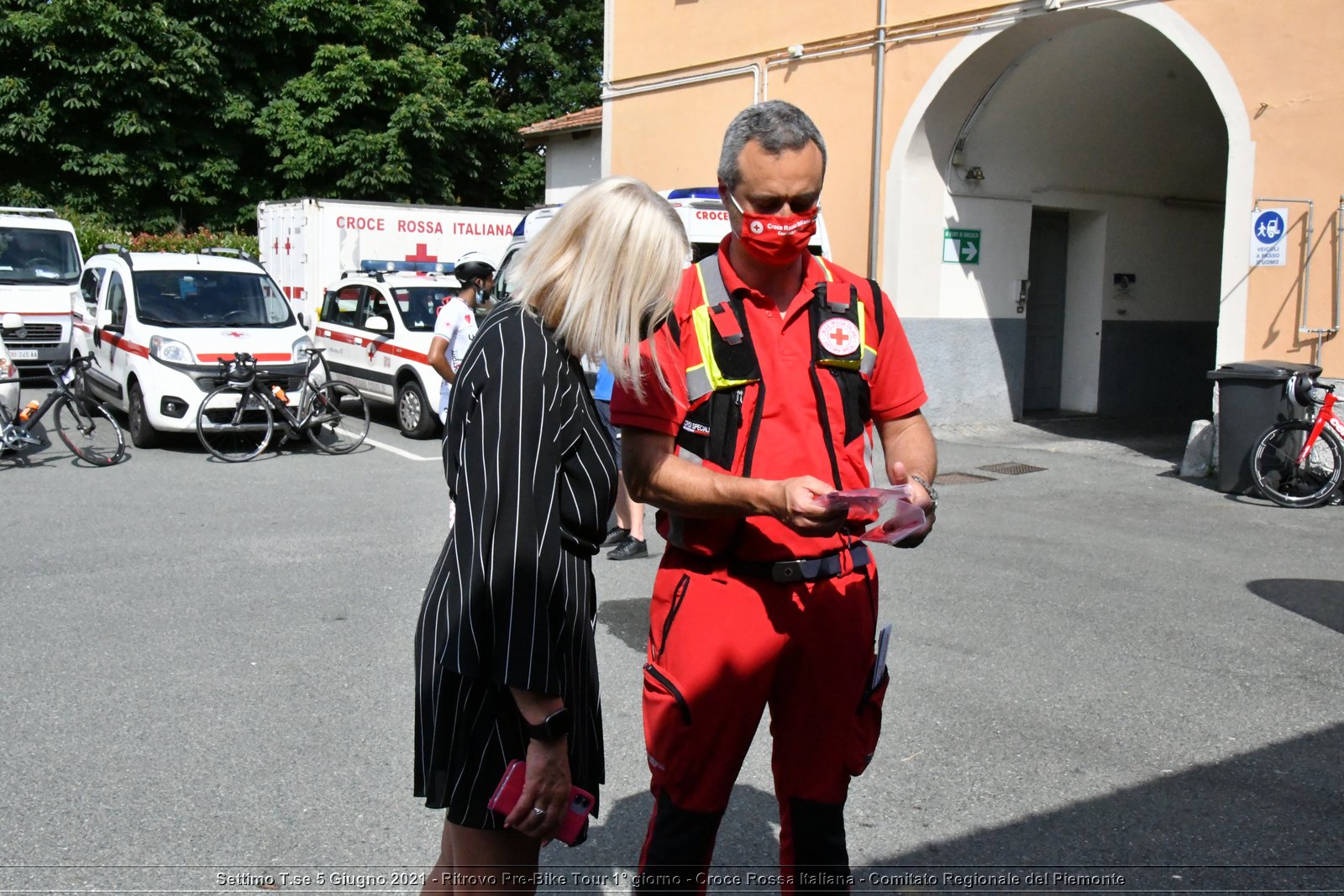 Settimo T.se 5 Giugno 2021 - Ritrovo Pre-Bike Tour 1° giorno - Croce Rossa Italiana - Comitato Regionale del Piemonte