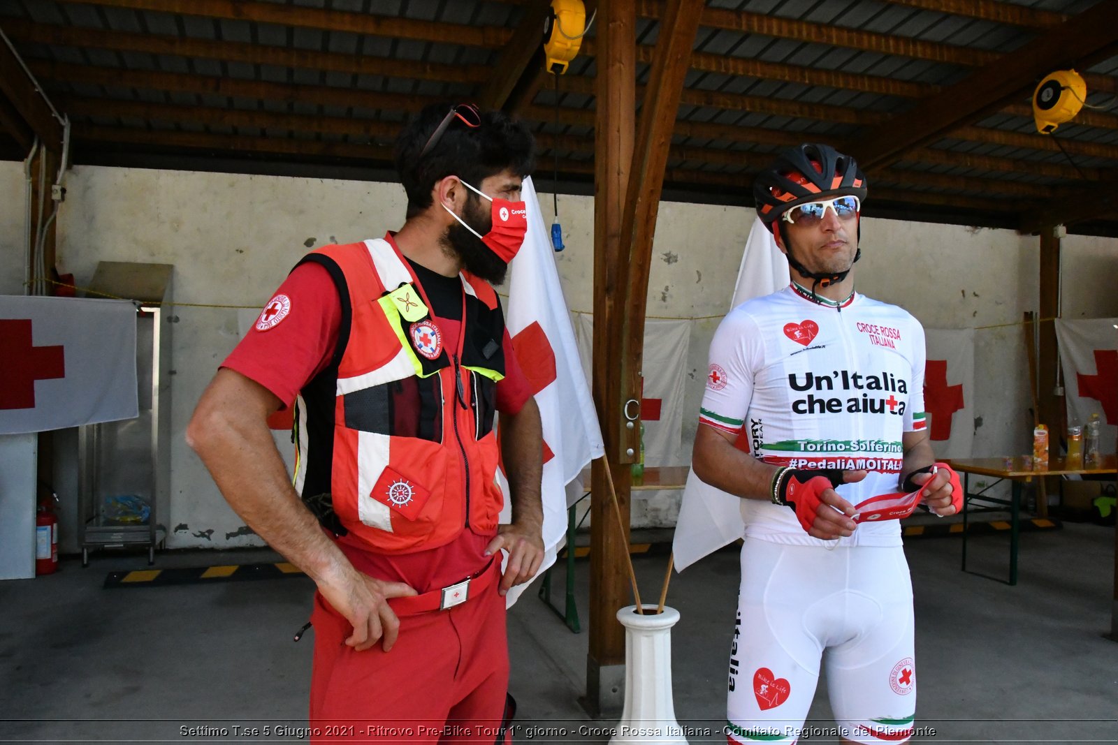 Settimo T.se 5 Giugno 2021 - Ritrovo Pre-Bike Tour 1° giorno - Croce Rossa Italiana - Comitato Regionale del Piemonte