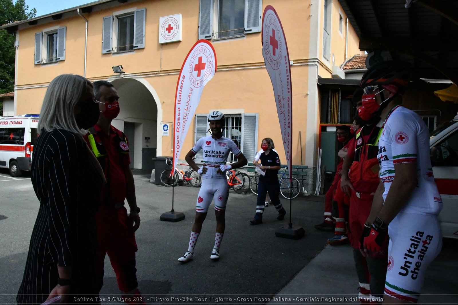 Settimo T.se 5 Giugno 2021 - Ritrovo Pre-Bike Tour 1° giorno - Croce Rossa Italiana - Comitato Regionale del Piemonte