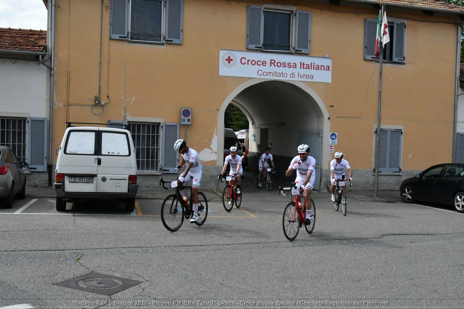 Settimo T.se 5 Giugno 2021 - Ritrovo Pre-Bike Tour 1° giorno - Croce Rossa Italiana - Comitato Regionale del Piemonte