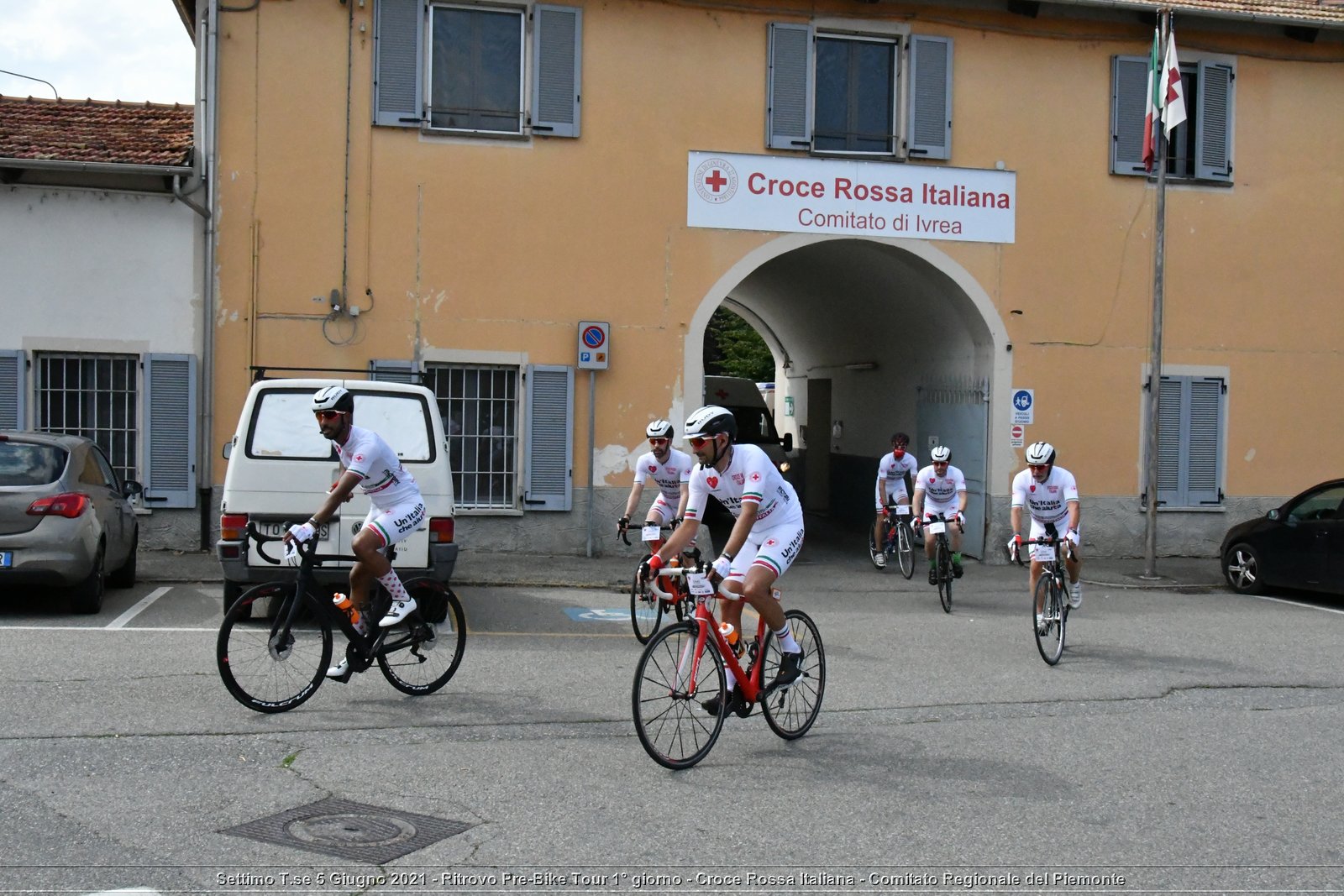 Settimo T.se 5 Giugno 2021 - Ritrovo Pre-Bike Tour 1° giorno - Croce Rossa Italiana - Comitato Regionale del Piemonte