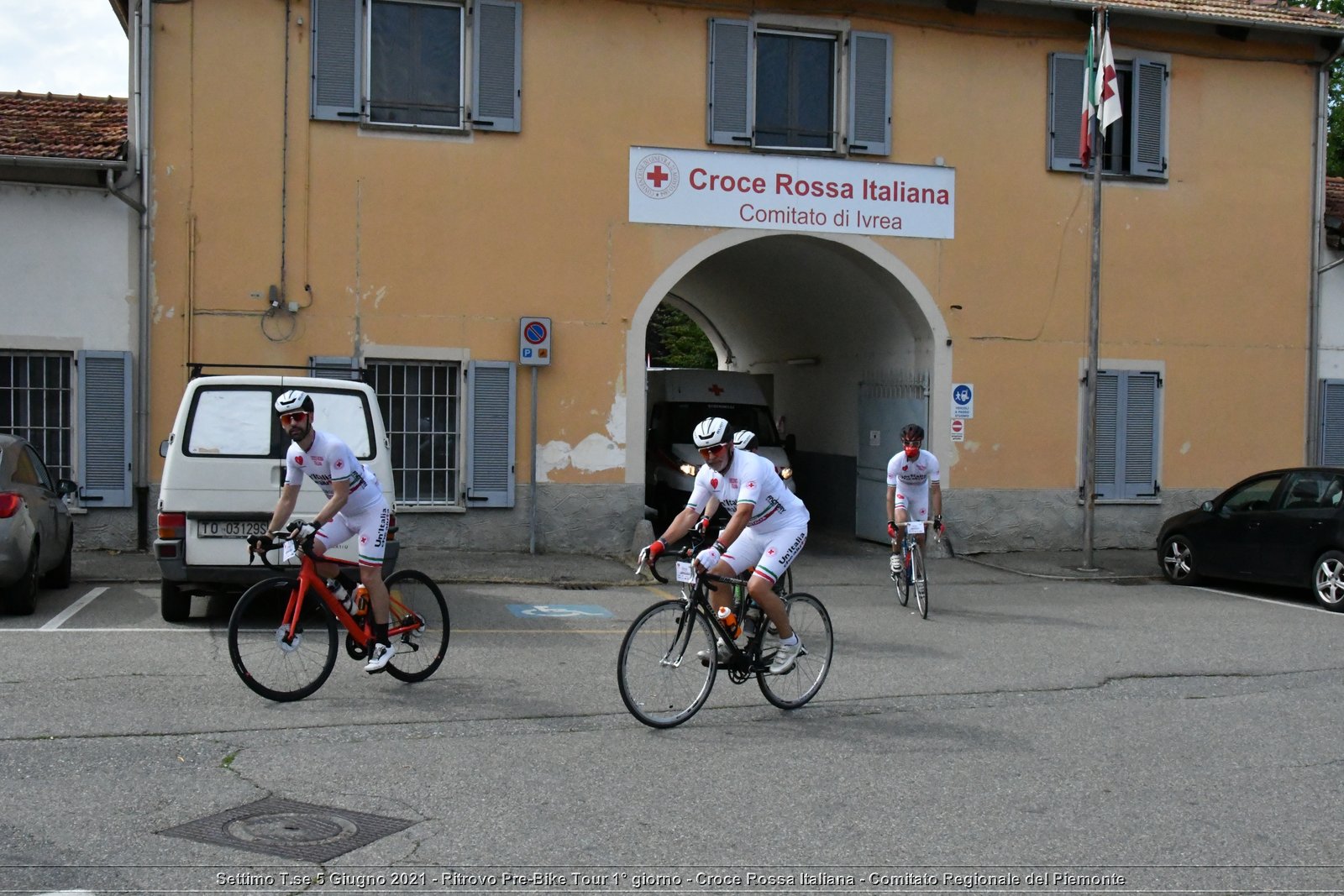 Settimo T.se 5 Giugno 2021 - Ritrovo Pre-Bike Tour 1° giorno - Croce Rossa Italiana - Comitato Regionale del Piemonte