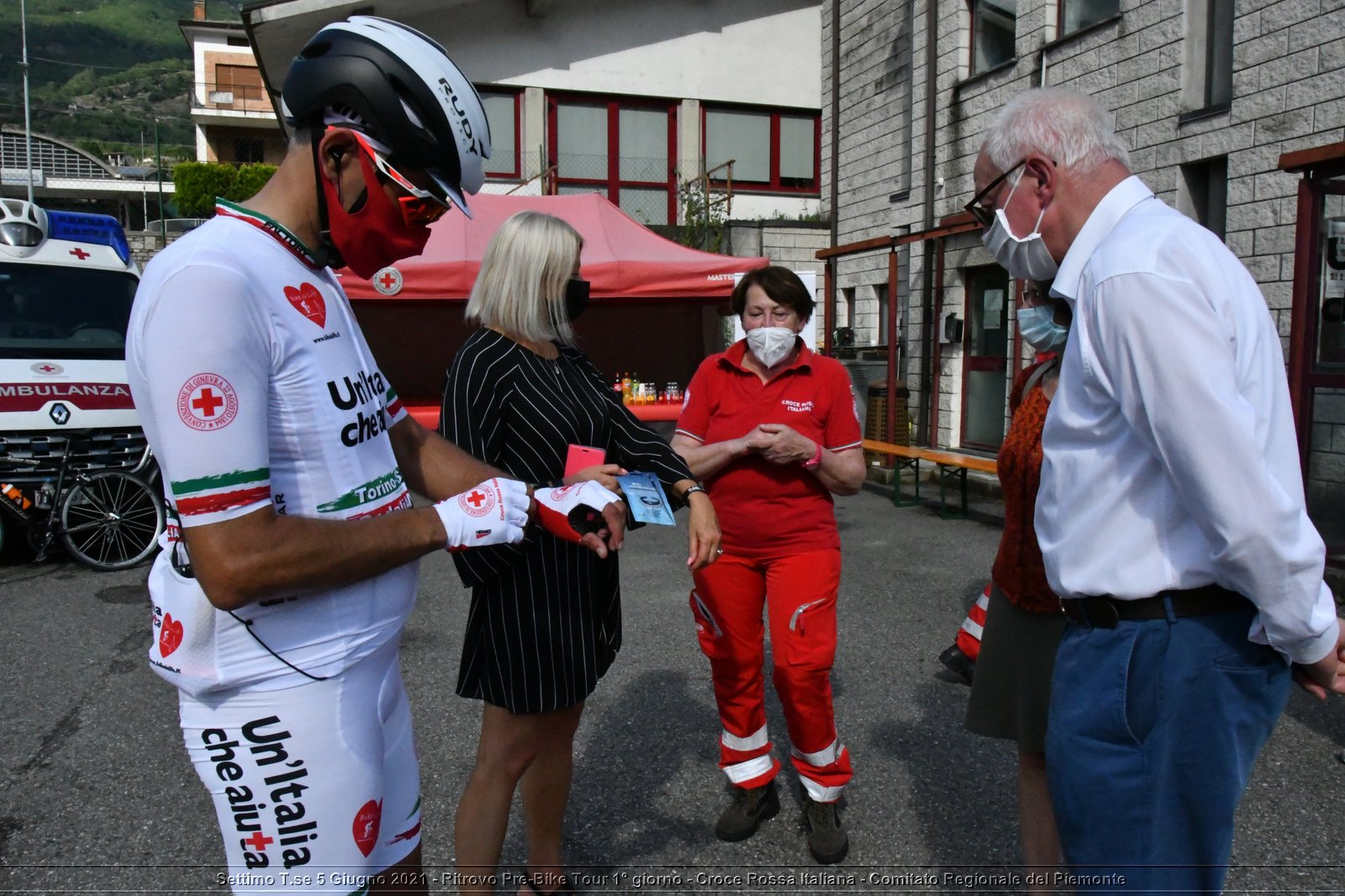 Settimo T.se 5 Giugno 2021 - Ritrovo Pre-Bike Tour 1° giorno - Croce Rossa Italiana - Comitato Regionale del Piemonte