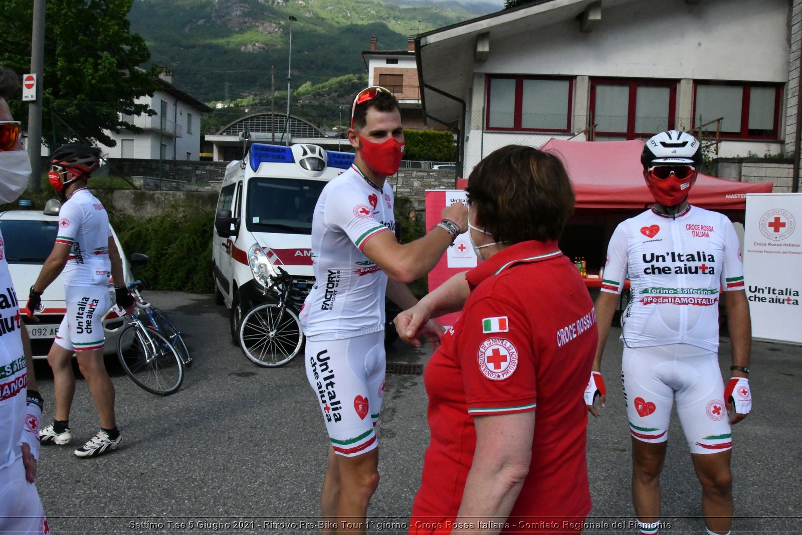 Settimo T.se 5 Giugno 2021 - Ritrovo Pre-Bike Tour 1° giorno - Croce Rossa Italiana - Comitato Regionale del Piemonte