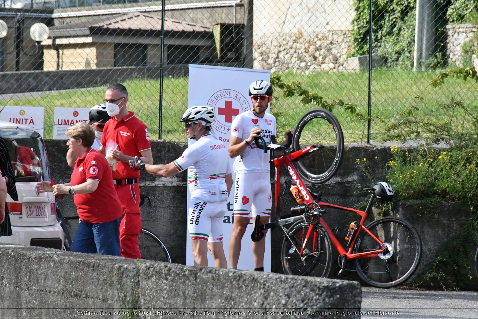 Settimo T.se 5 Giugno 2021 - Ritrovo Pre-Bike Tour 1° giorno - Croce Rossa Italiana - Comitato Regionale del Piemonte