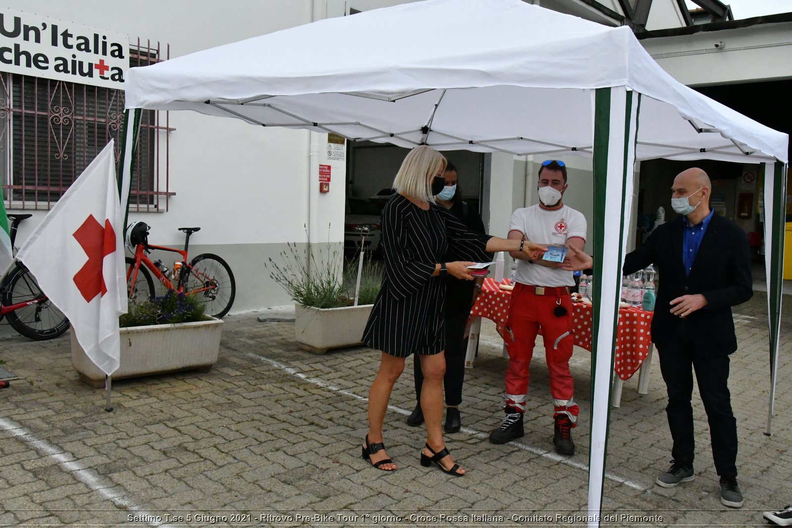 Settimo T.se 5 Giugno 2021 - Ritrovo Pre-Bike Tour 1° giorno - Croce Rossa Italiana - Comitato Regionale del Piemonte