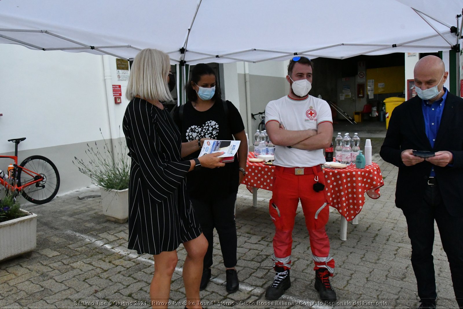 Settimo T.se 5 Giugno 2021 - Ritrovo Pre-Bike Tour 1° giorno - Croce Rossa Italiana - Comitato Regionale del Piemonte