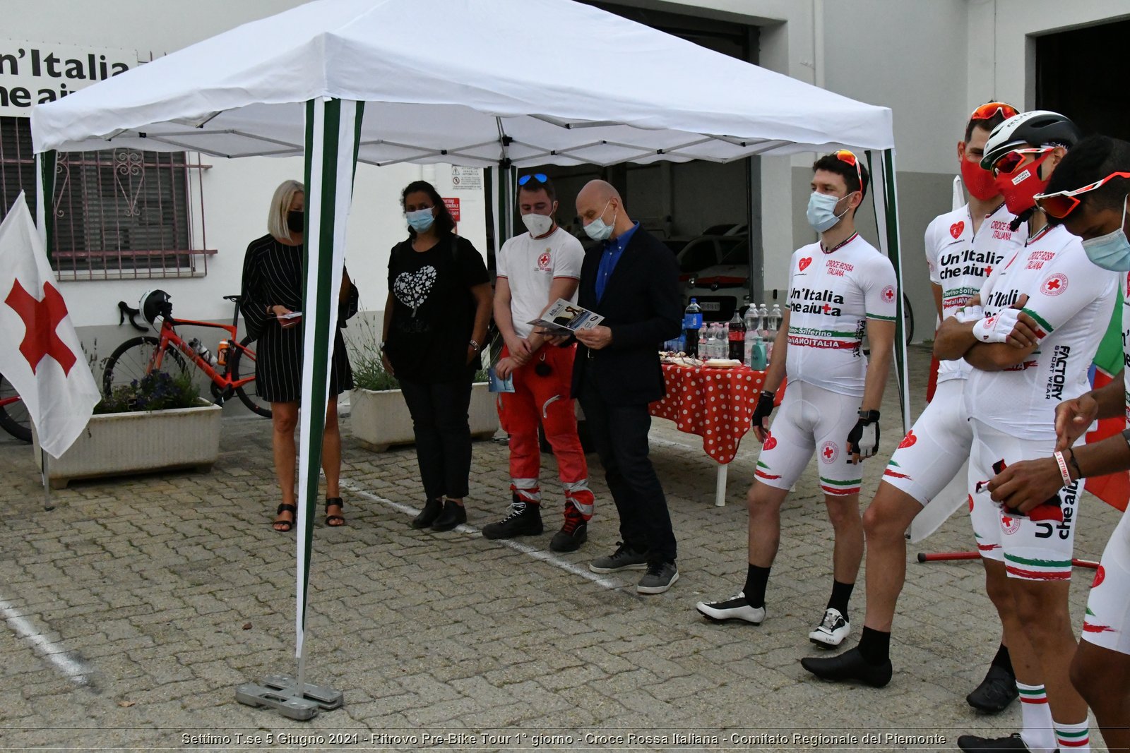 Settimo T.se 5 Giugno 2021 - Ritrovo Pre-Bike Tour 1° giorno - Croce Rossa Italiana - Comitato Regionale del Piemonte