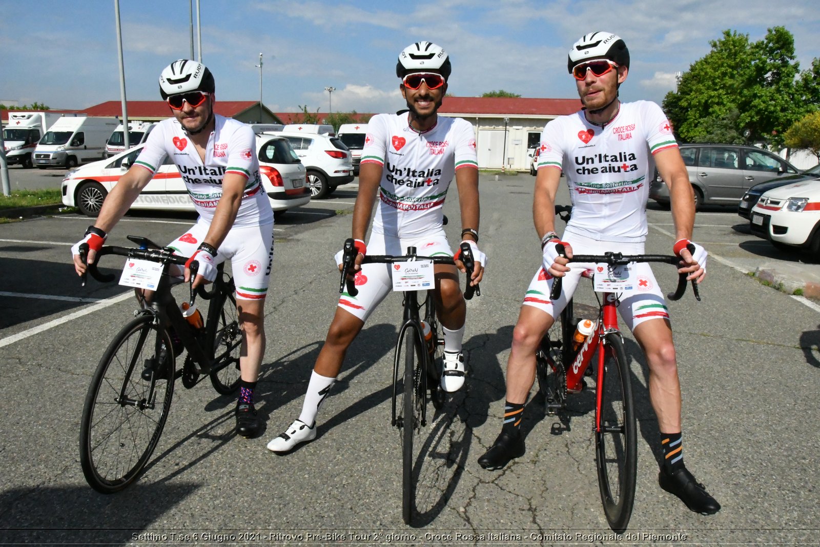 Settimo T.se 6 Giugno 2021 - Ritrovo Pre-Bike Tour 2° giorno - Croce Rossa Italiana - Comitato Regionale del Piemonte