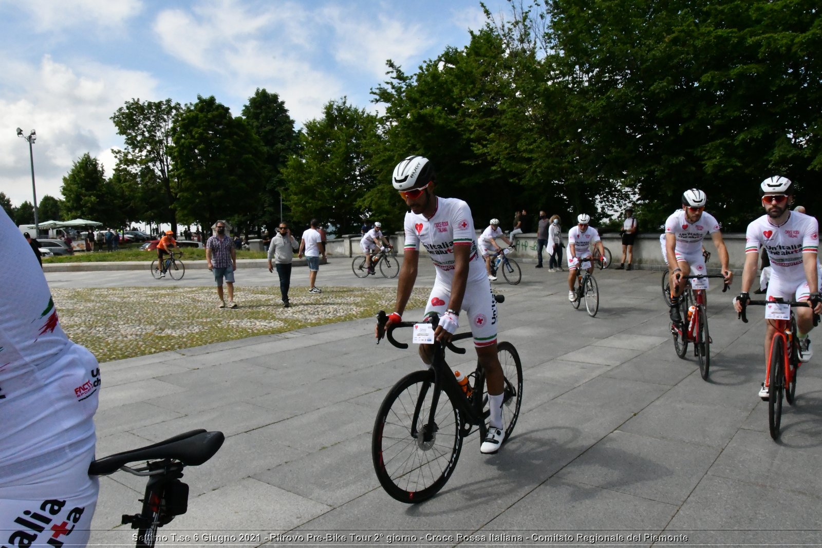 Settimo T.se 6 Giugno 2021 - Ritrovo Pre-Bike Tour 2° giorno - Croce Rossa Italiana - Comitato Regionale del Piemonte