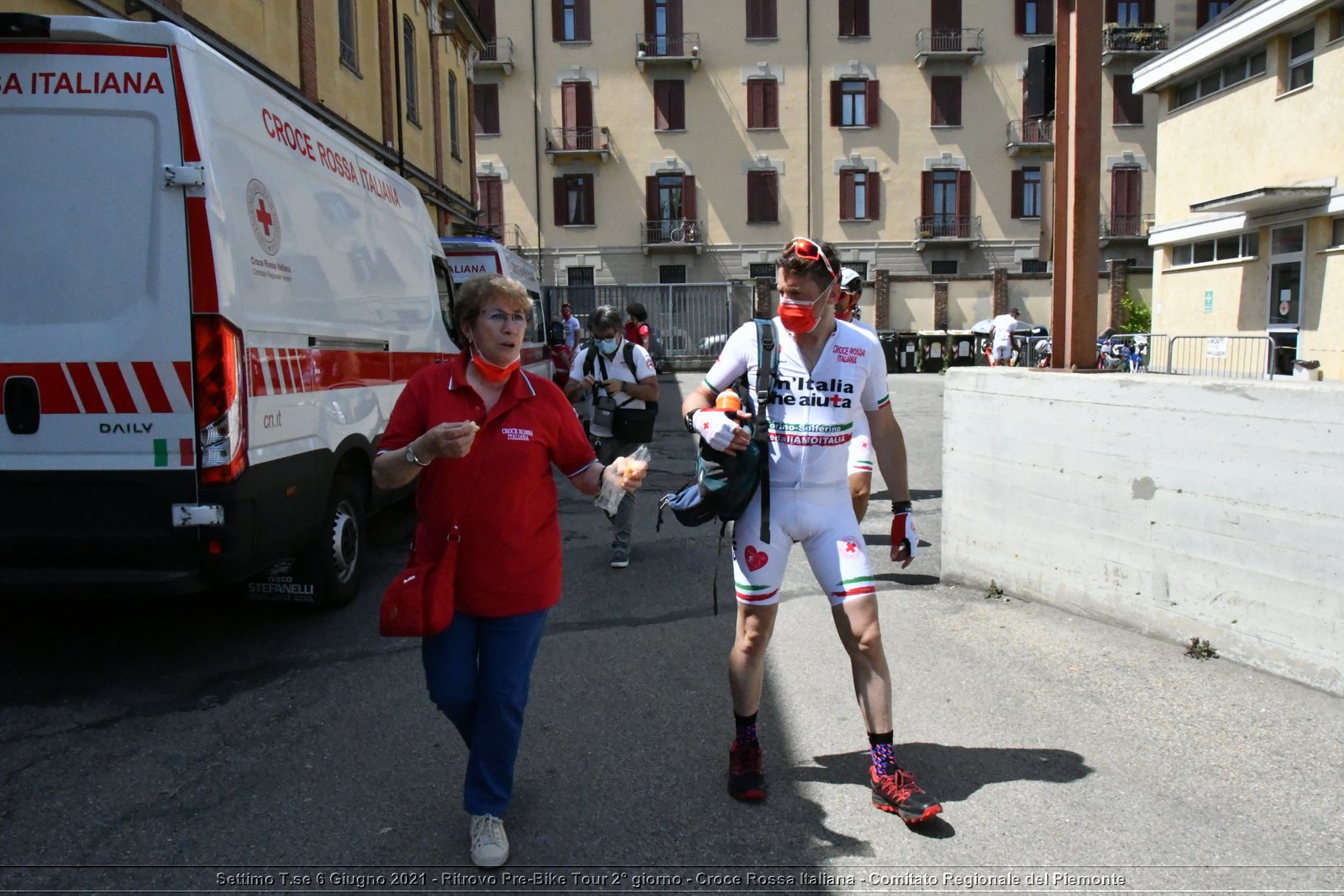 Settimo T.se 6 Giugno 2021 - Ritrovo Pre-Bike Tour 2° giorno - Croce Rossa Italiana - Comitato Regionale del Piemonte