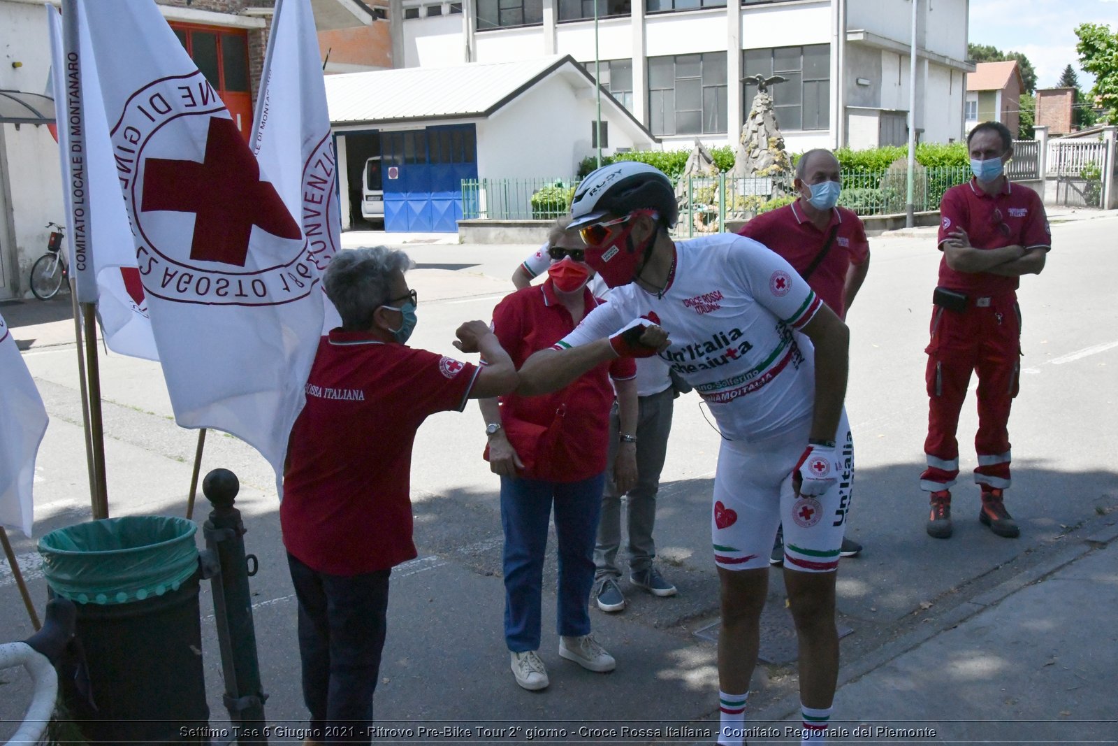 Settimo T.se 6 Giugno 2021 - Ritrovo Pre-Bike Tour 2° giorno - Croce Rossa Italiana - Comitato Regionale del Piemonte