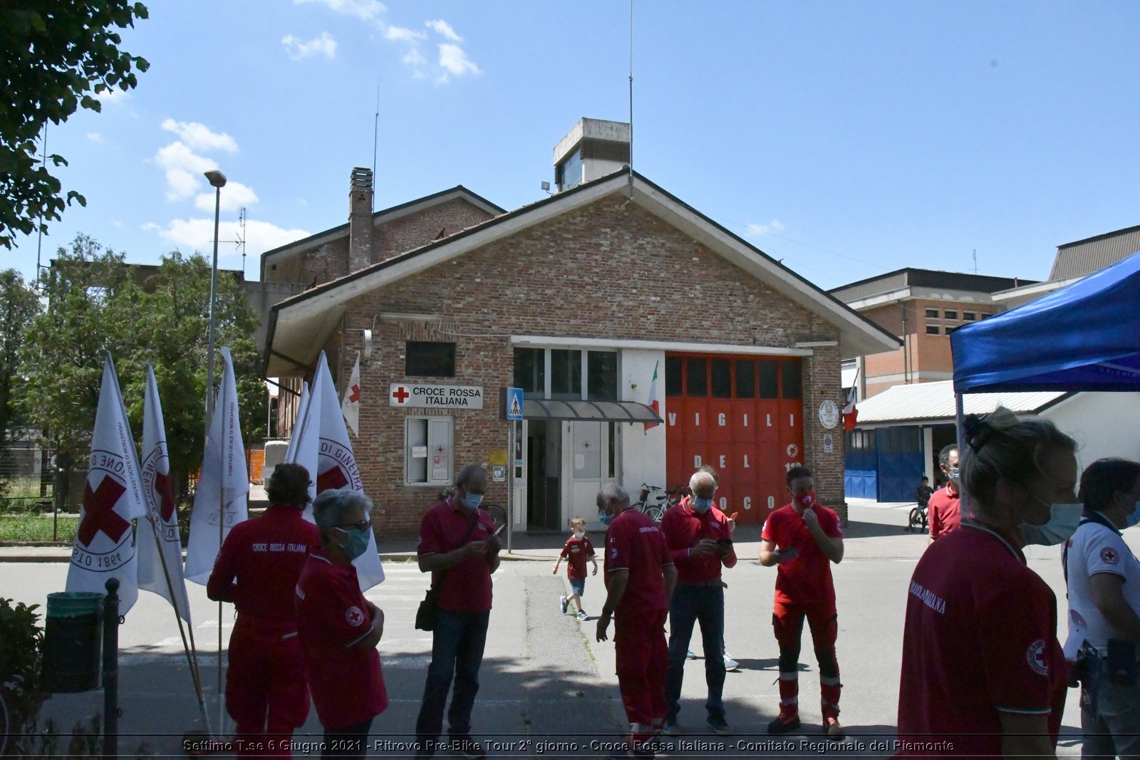 Settimo T.se 6 Giugno 2021 - Ritrovo Pre-Bike Tour 2° giorno - Croce Rossa Italiana - Comitato Regionale del Piemonte