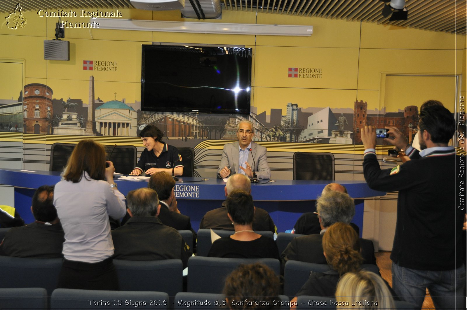 Torino 10 Giugno 2016 - Magnitudo 5,5 Conferenza Stampa - Croce Rossa Italiana- Comitato Regionale del Piemonte