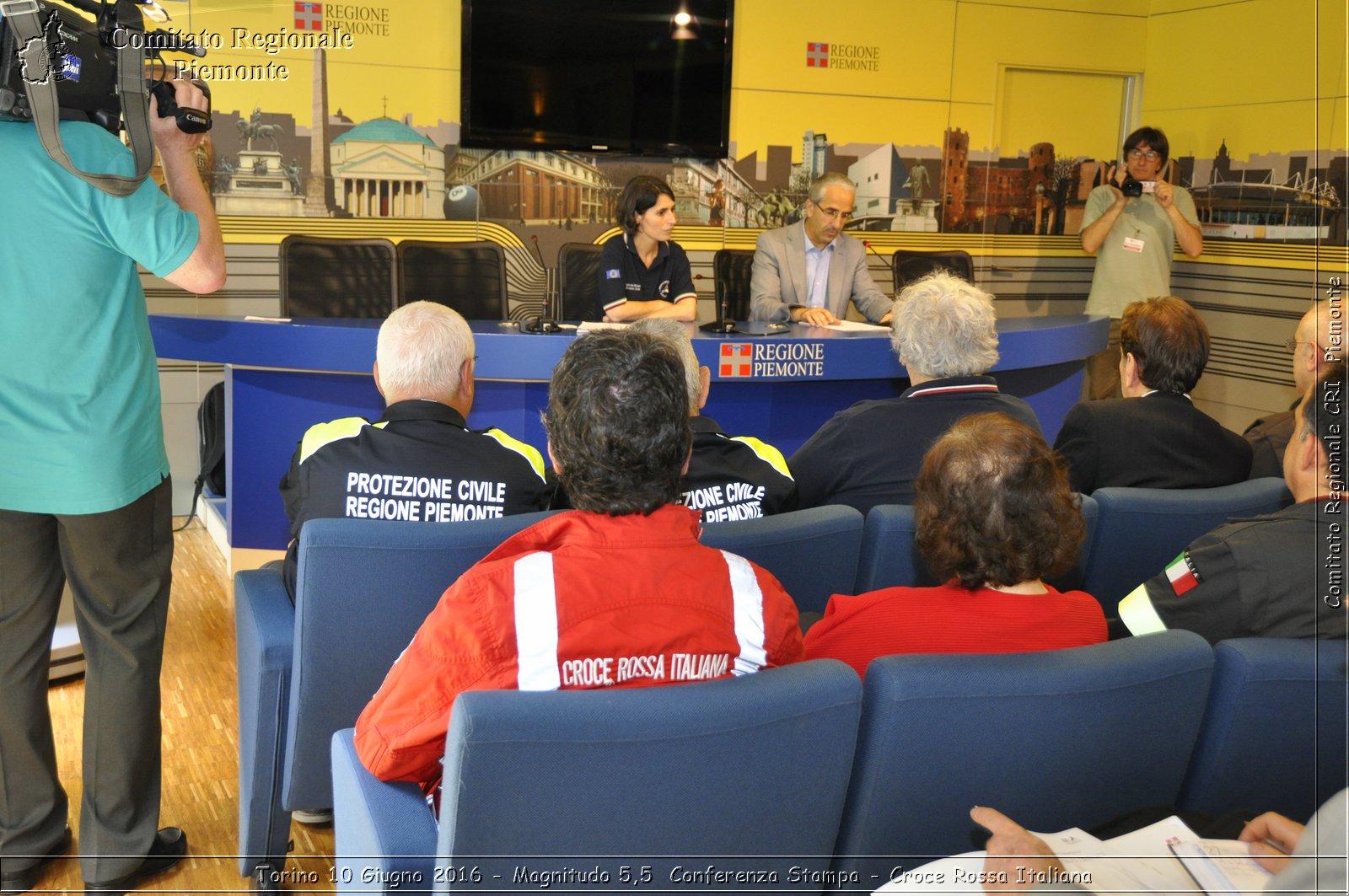 Torino 10 Giugno 2016 - Magnitudo 5,5 Conferenza Stampa - Croce Rossa Italiana- Comitato Regionale del Piemonte