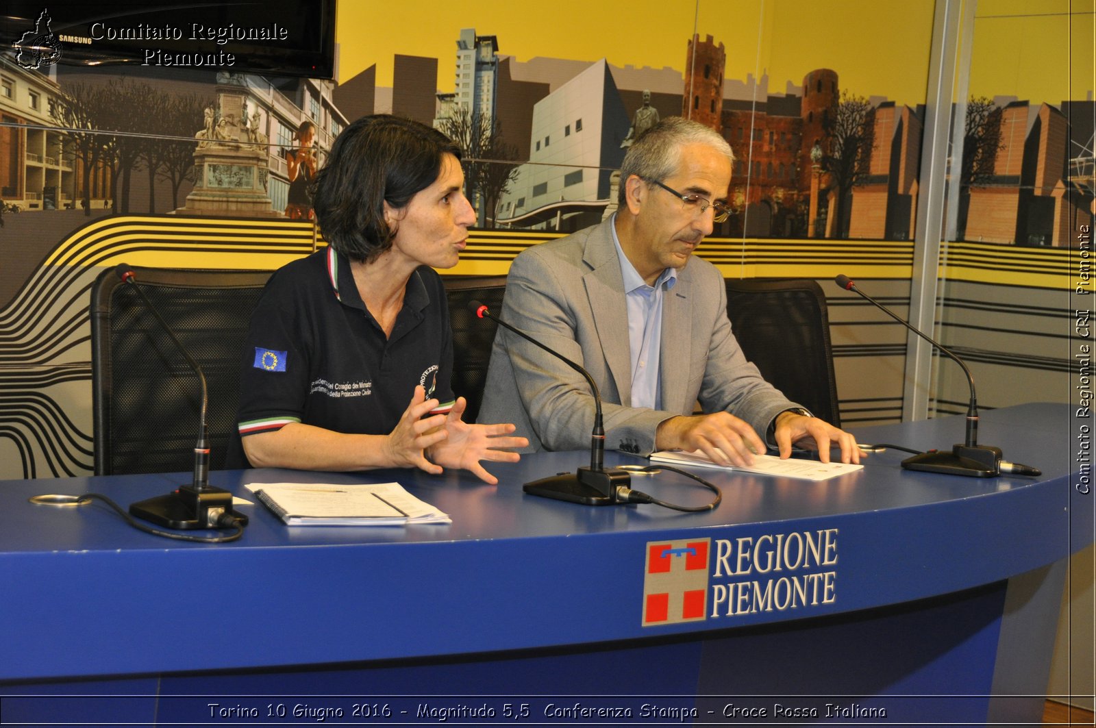 Torino 10 Giugno 2016 - Magnitudo 5,5 Conferenza Stampa - Croce Rossa Italiana- Comitato Regionale del Piemonte