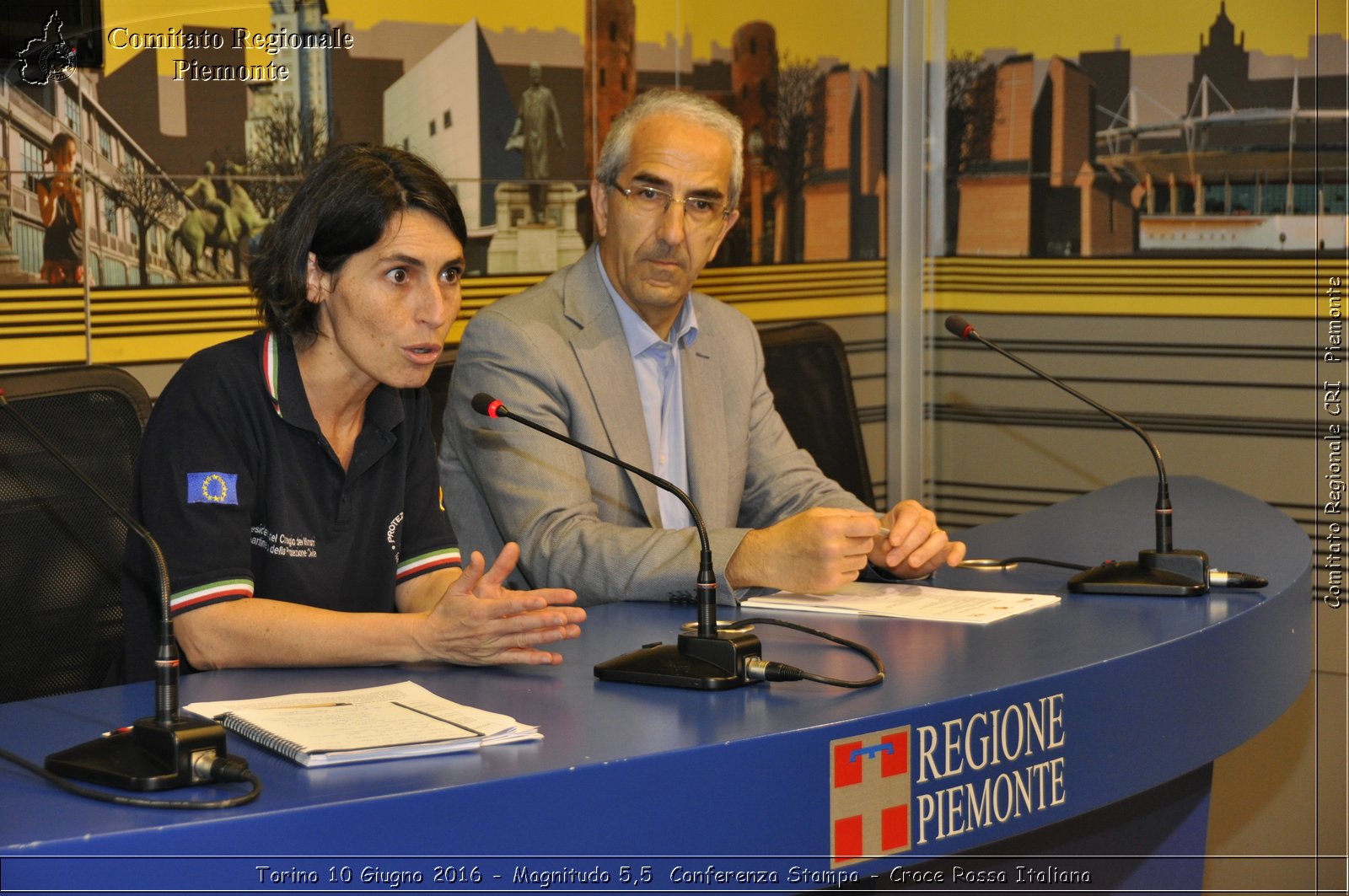 Torino 10 Giugno 2016 - Magnitudo 5,5 Conferenza Stampa - Croce Rossa Italiana- Comitato Regionale del Piemonte